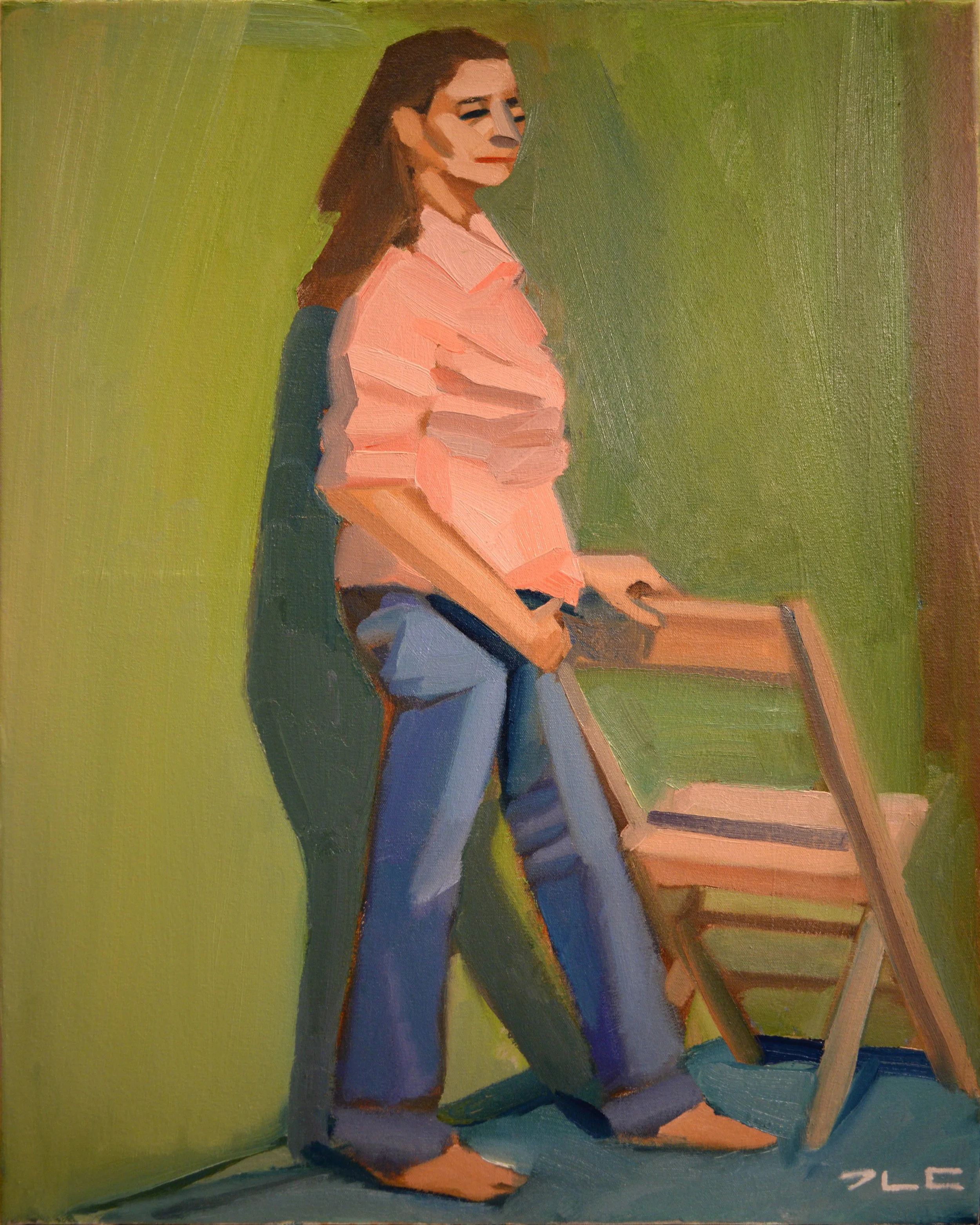 "Realism II" (2016). Medium: Oil (paint) on canvas. Dimensions: 24 x 30 inches.