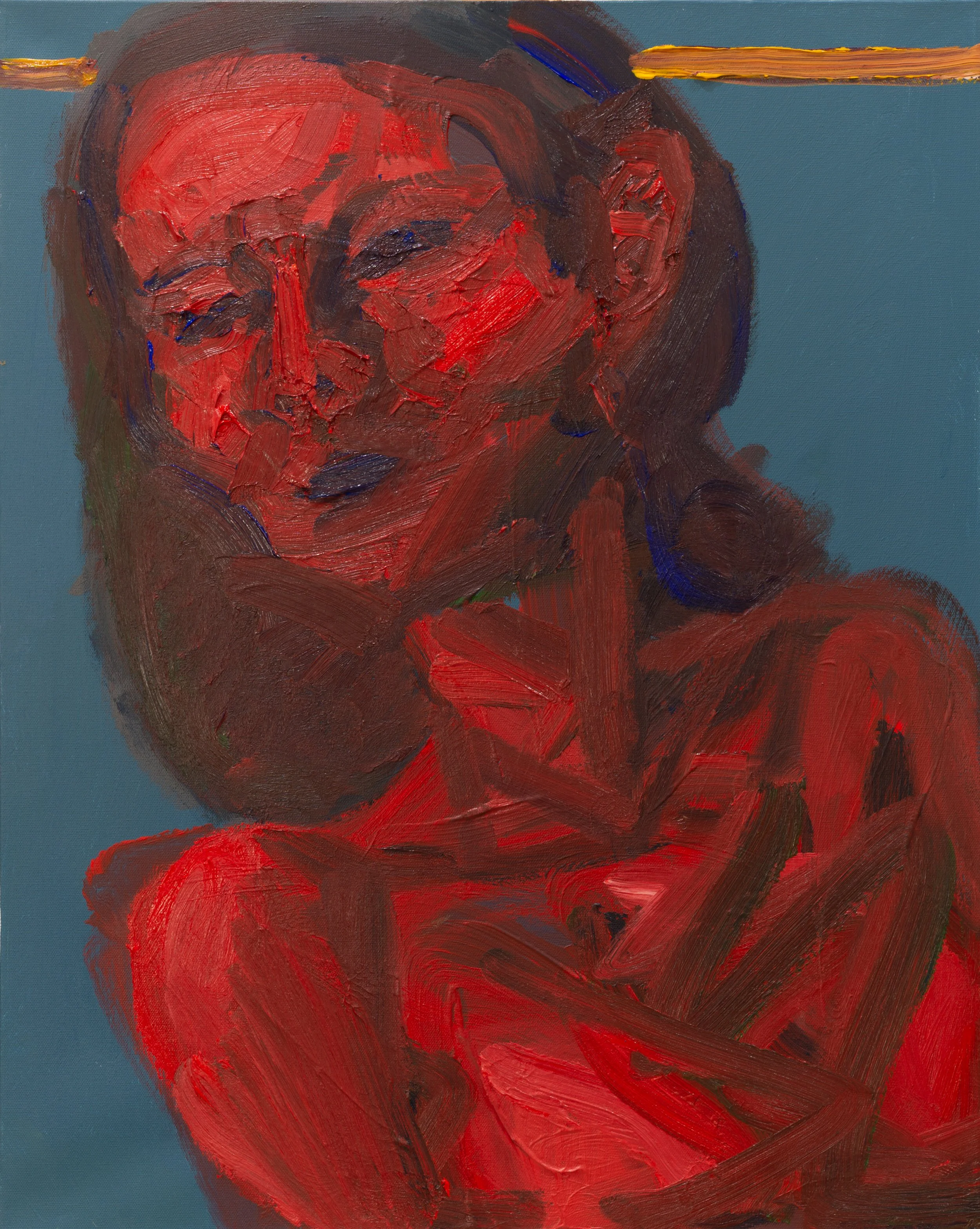 "Korean Beauty VII" (2022). Medium: Acrylic (paint) on canvas. Dimensions: 30 x 24 inches.