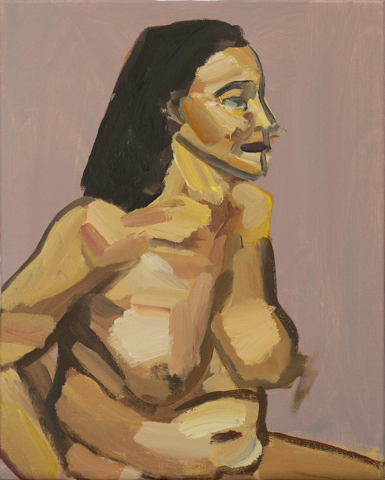 "P019" (2021). Medium: Acrylic (paint) on canvas. Dimensions: 12 x 16 inches.