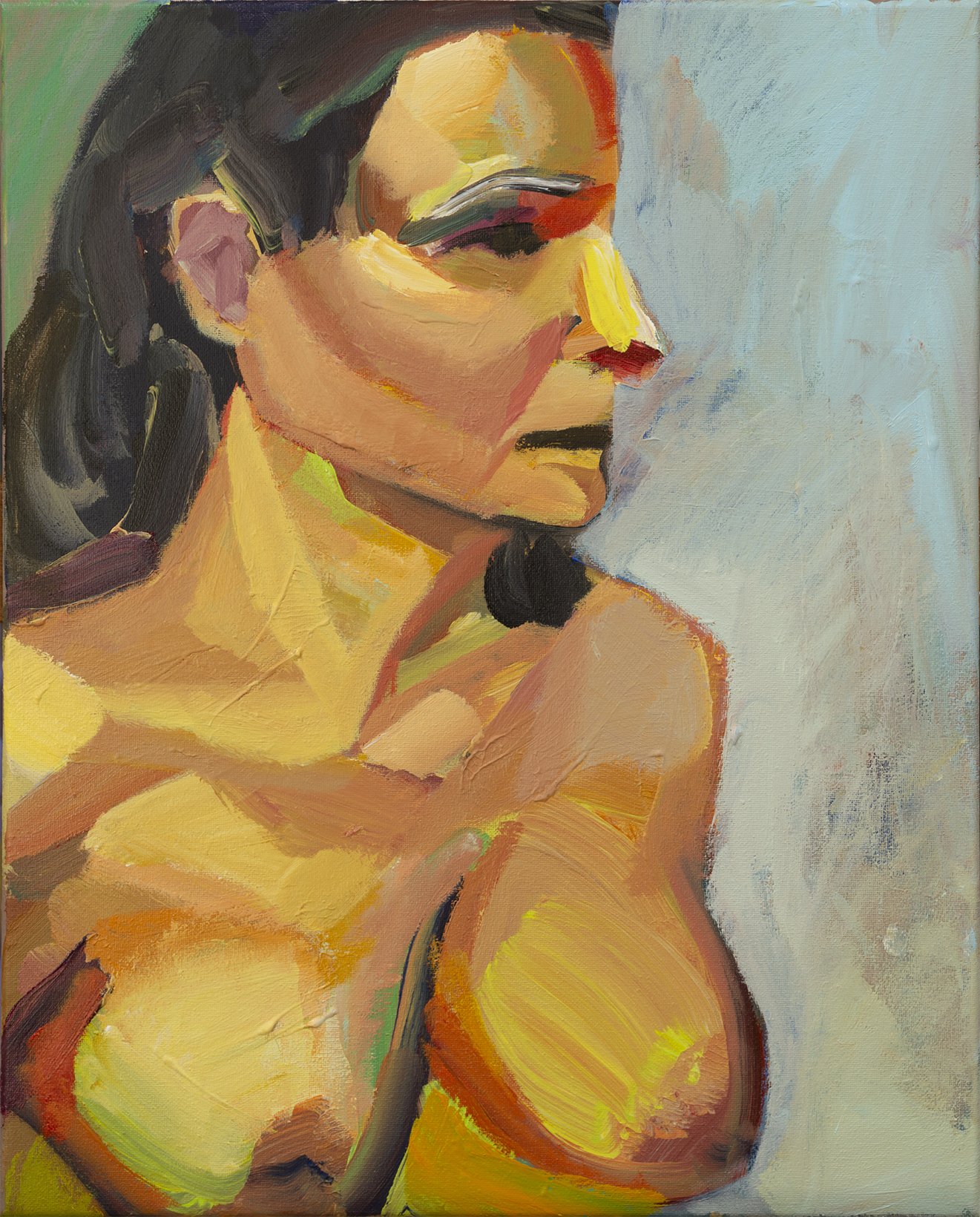 "P021" (2021). Medium: Acrylic (paint) on canvas. Dimensions: 12 x 16 inches.