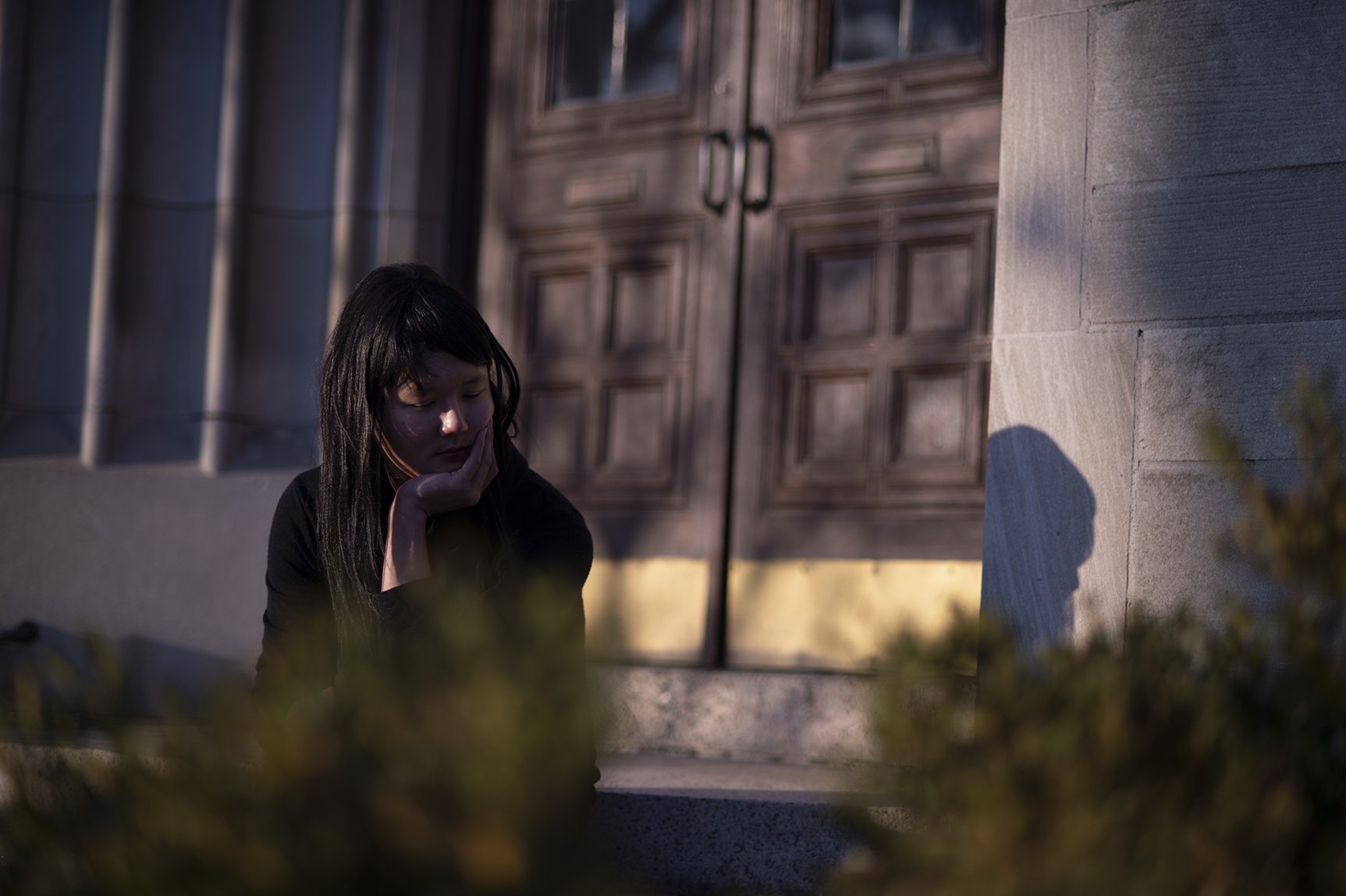 "Gender Fluid Mimetic Fantasy 007" or "Thinker," Taken by Haley Indorato (2020). Medium: Digital Photography. Dimensions: Variable.
