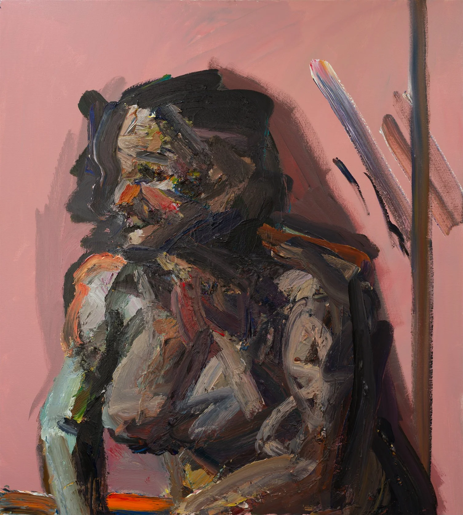 "P048" (2021). Medium: Acrylic (paint) on canvas. Dimensions: 36 x 36 inches.