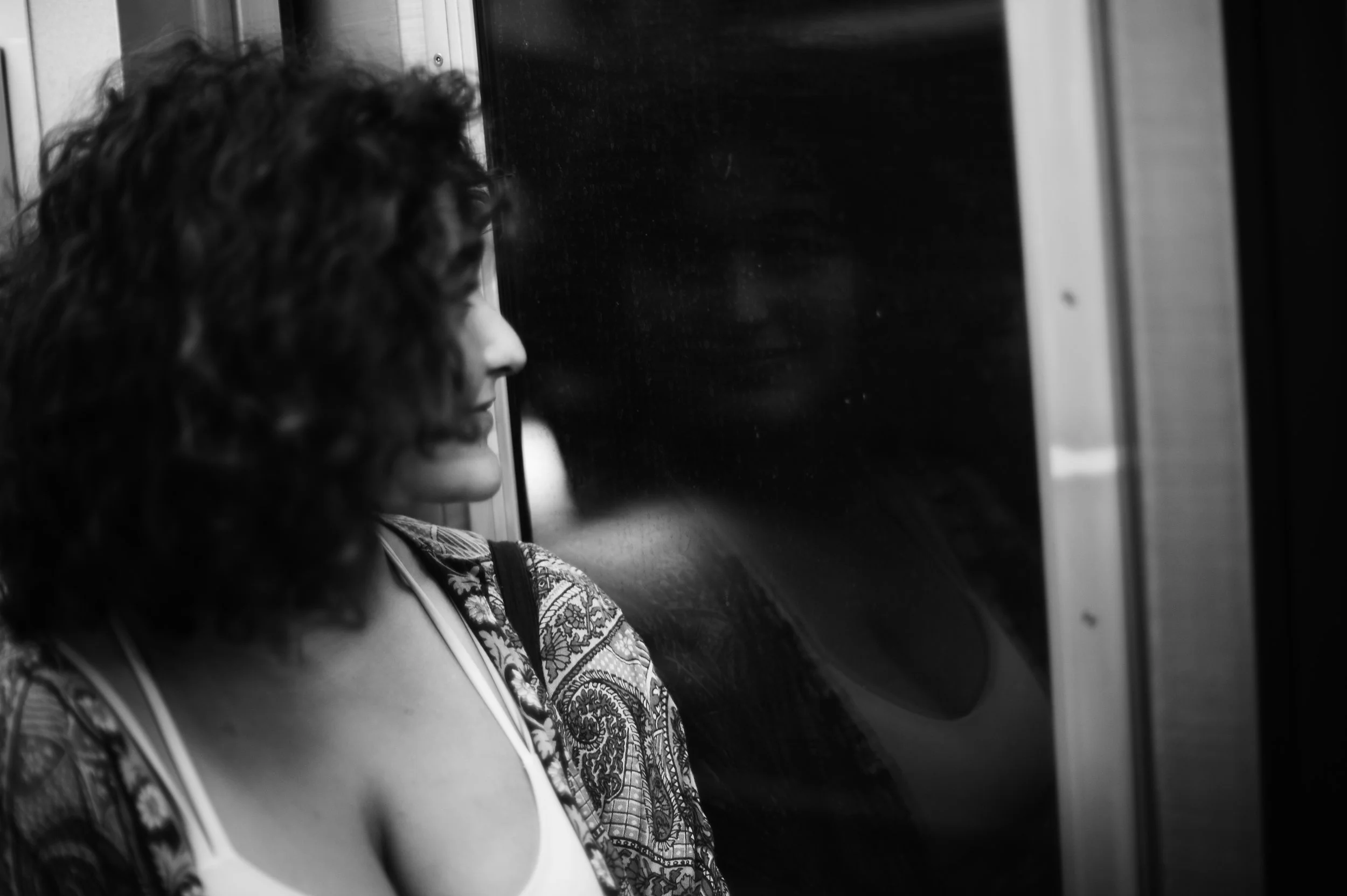 (Original title unknown) "Reflection in the Window" (2023). Medium: Digital Photography. Dimensions: Variable.