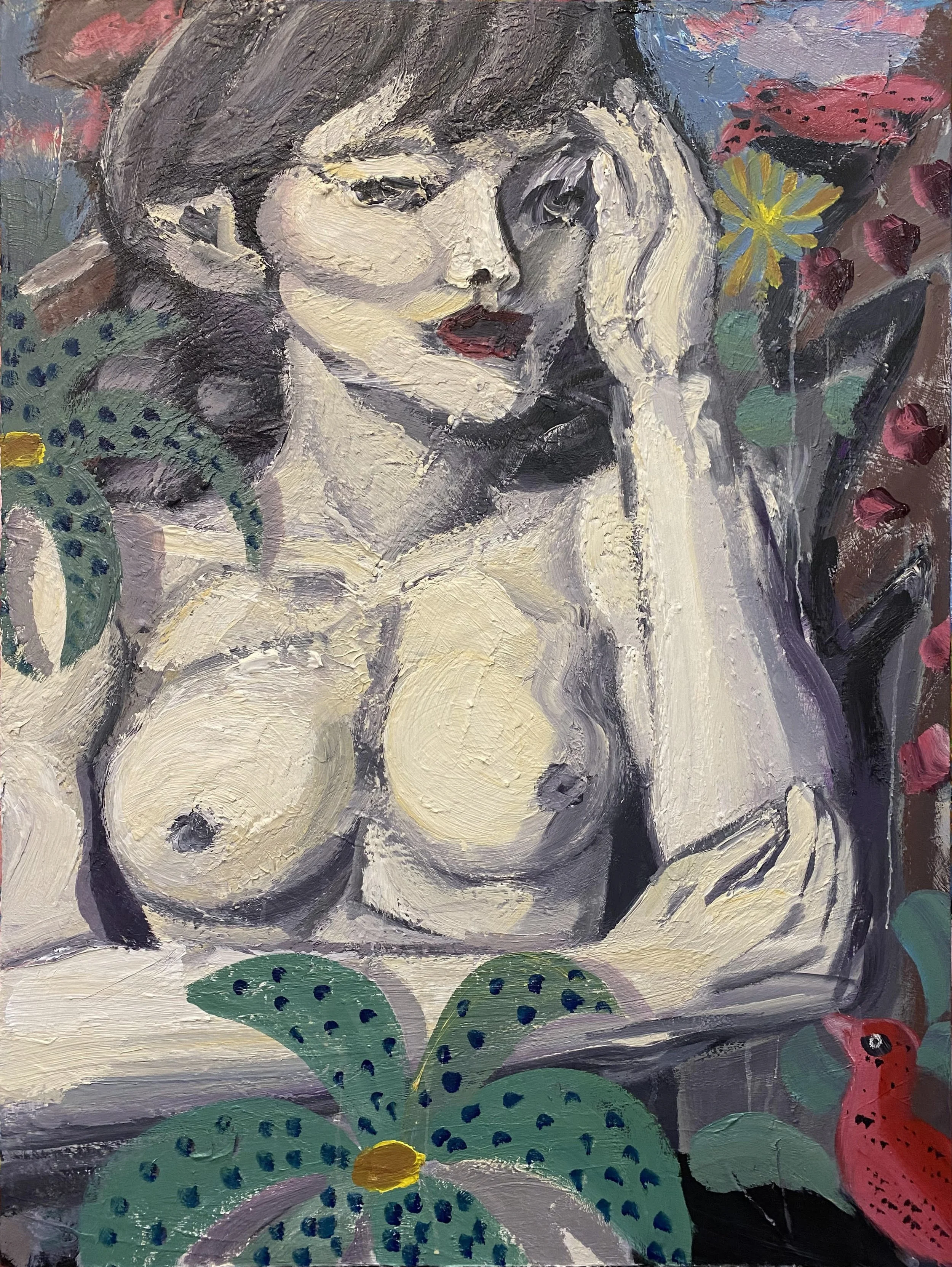 "Chun II" (2020). Medium: Acrylic (paint) on canvas. Dimensions: 36 x 48 inches.