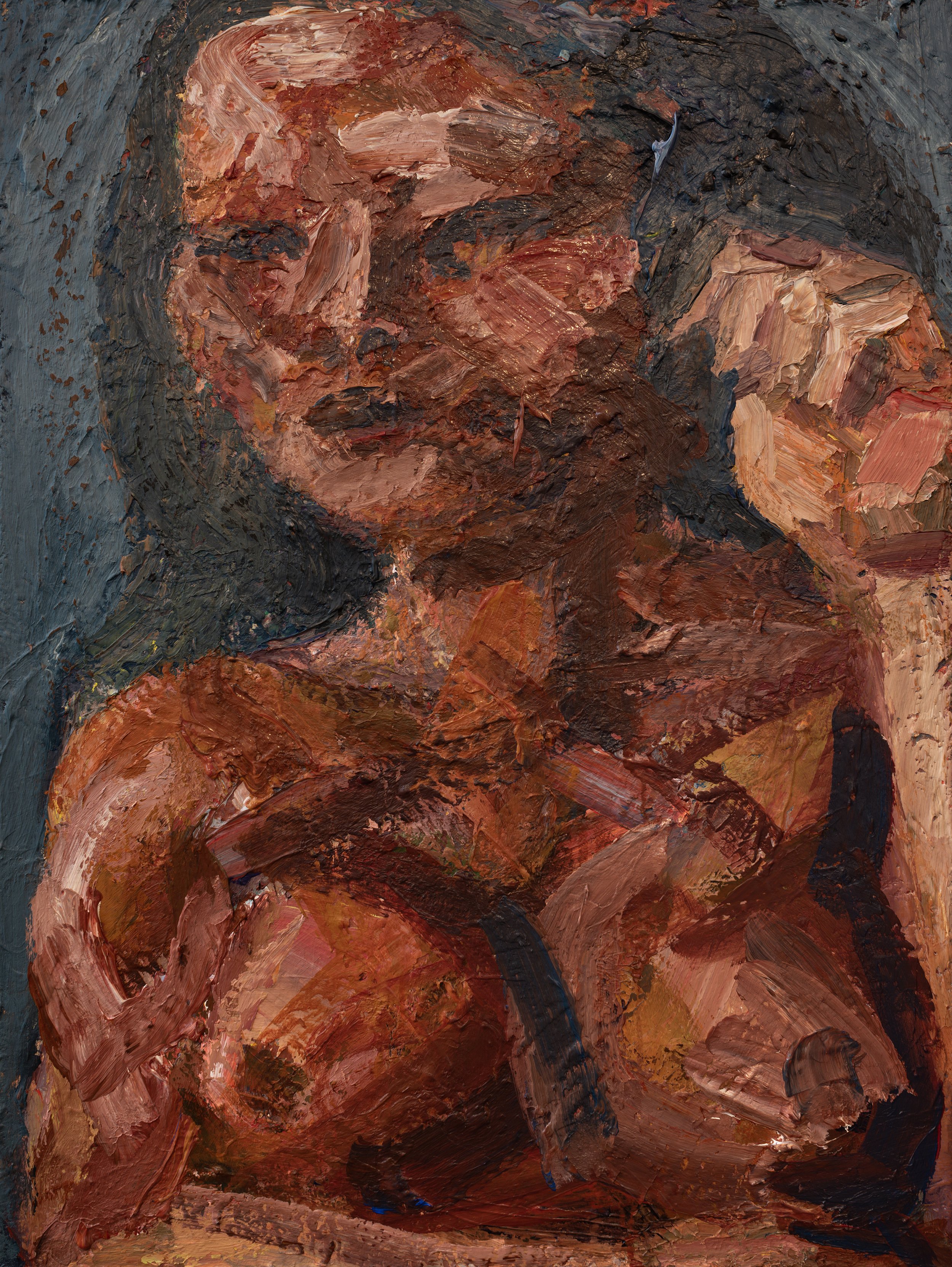 "Fembuddha II" (2024). Medium: Acrylic (paint) on canvas. Dimensions: 40 x 30 inches.