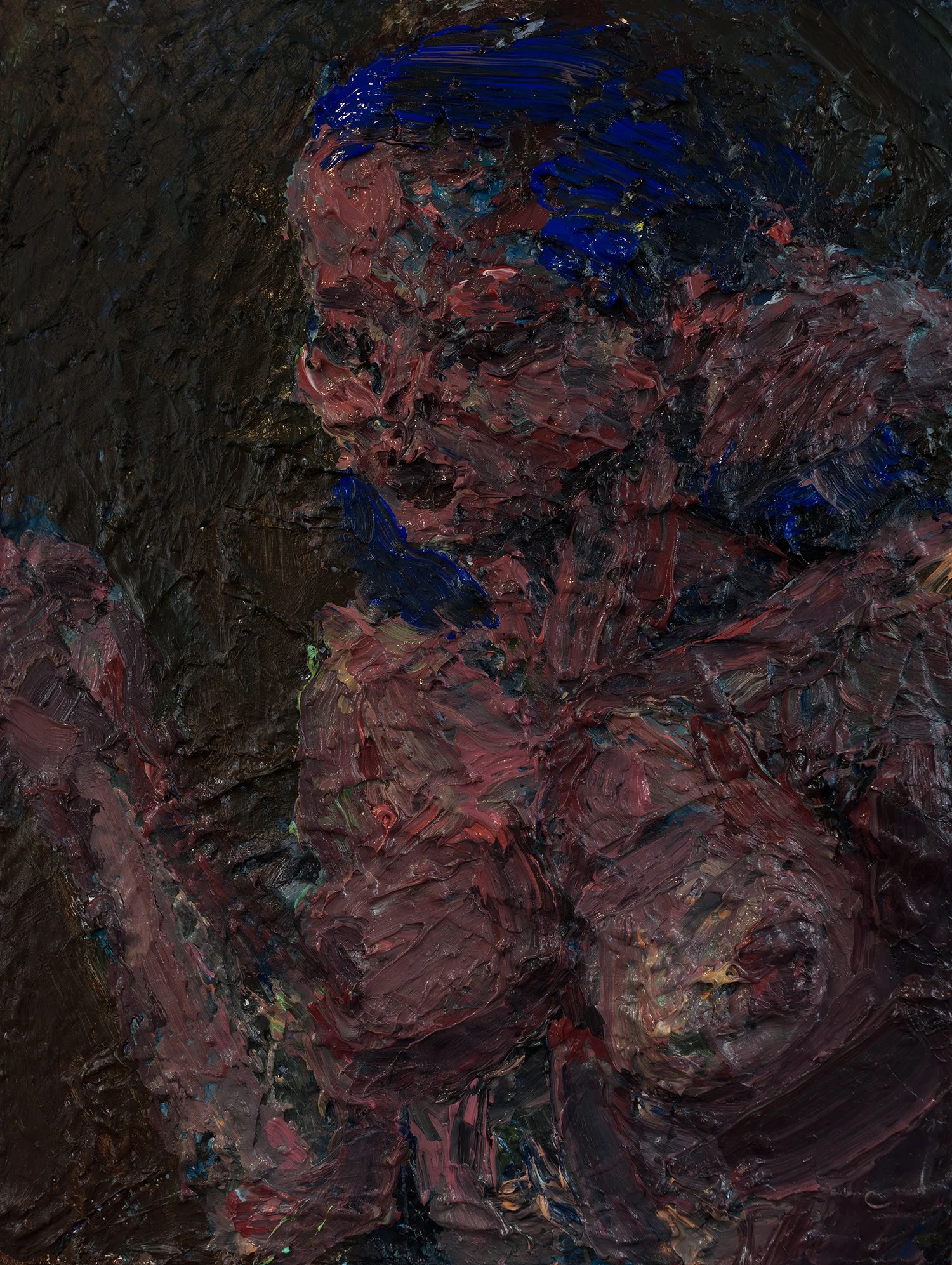"She Is Not Pink I" (2026). Medium: Acrylic (paint) on canvas. Dimensions: 40 x 30 inches.