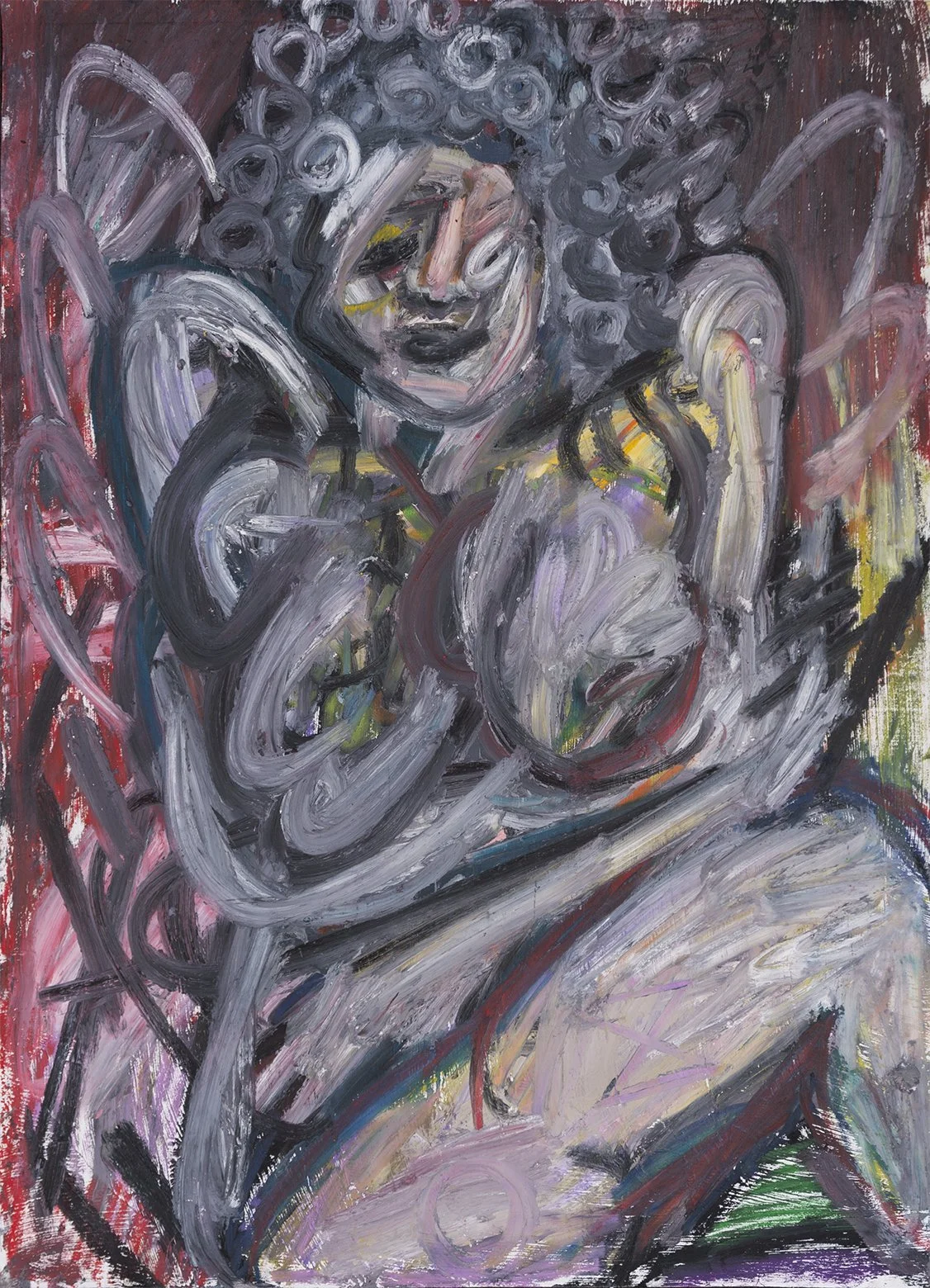 "Heartbeat I" (circa 2019). Medium: Pastel on paper. Dimensions: 24 x 18 inches.