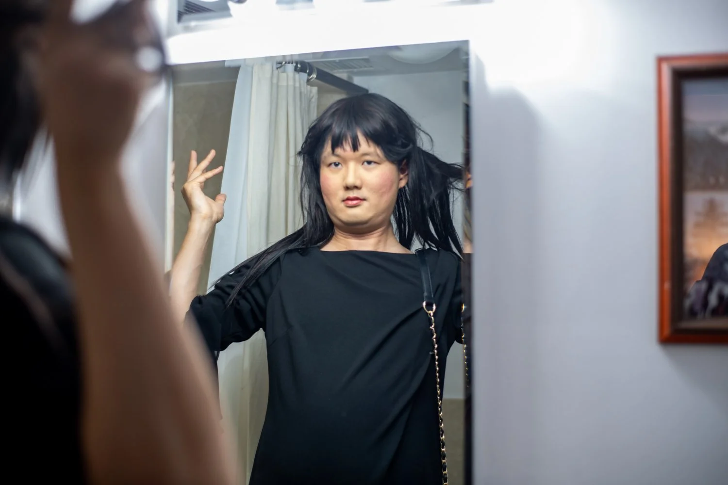 "Gender Fluid Mimetic Fantasy 062" Taken by Bennett Davidson (2025). Medium: Film Photography. Dimensions: Variable.