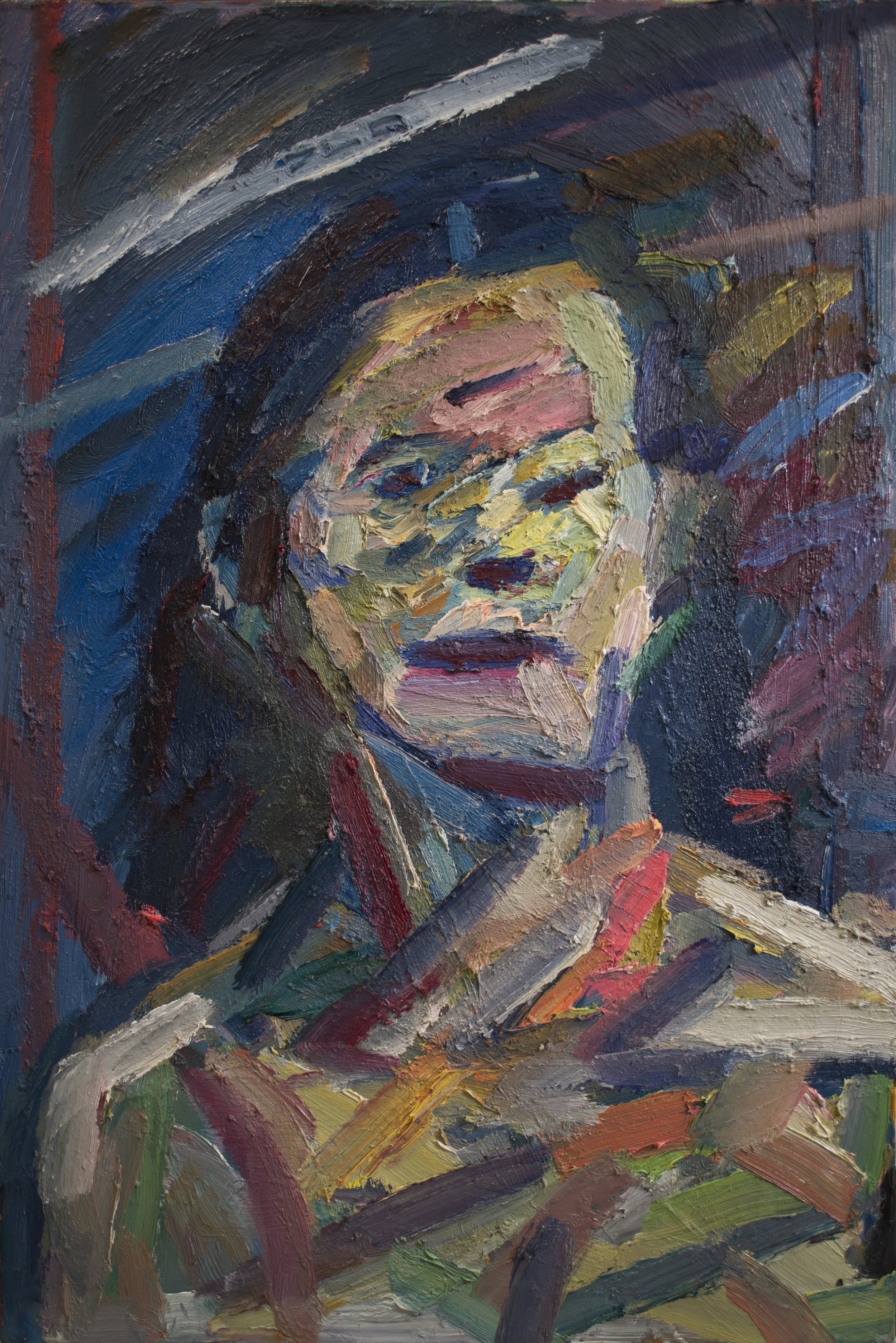 "Nude Woman Standing II" (2018). Medium: Oil (paint) on canvas. Dimensions: (approximately) 20 x 30 inches.
