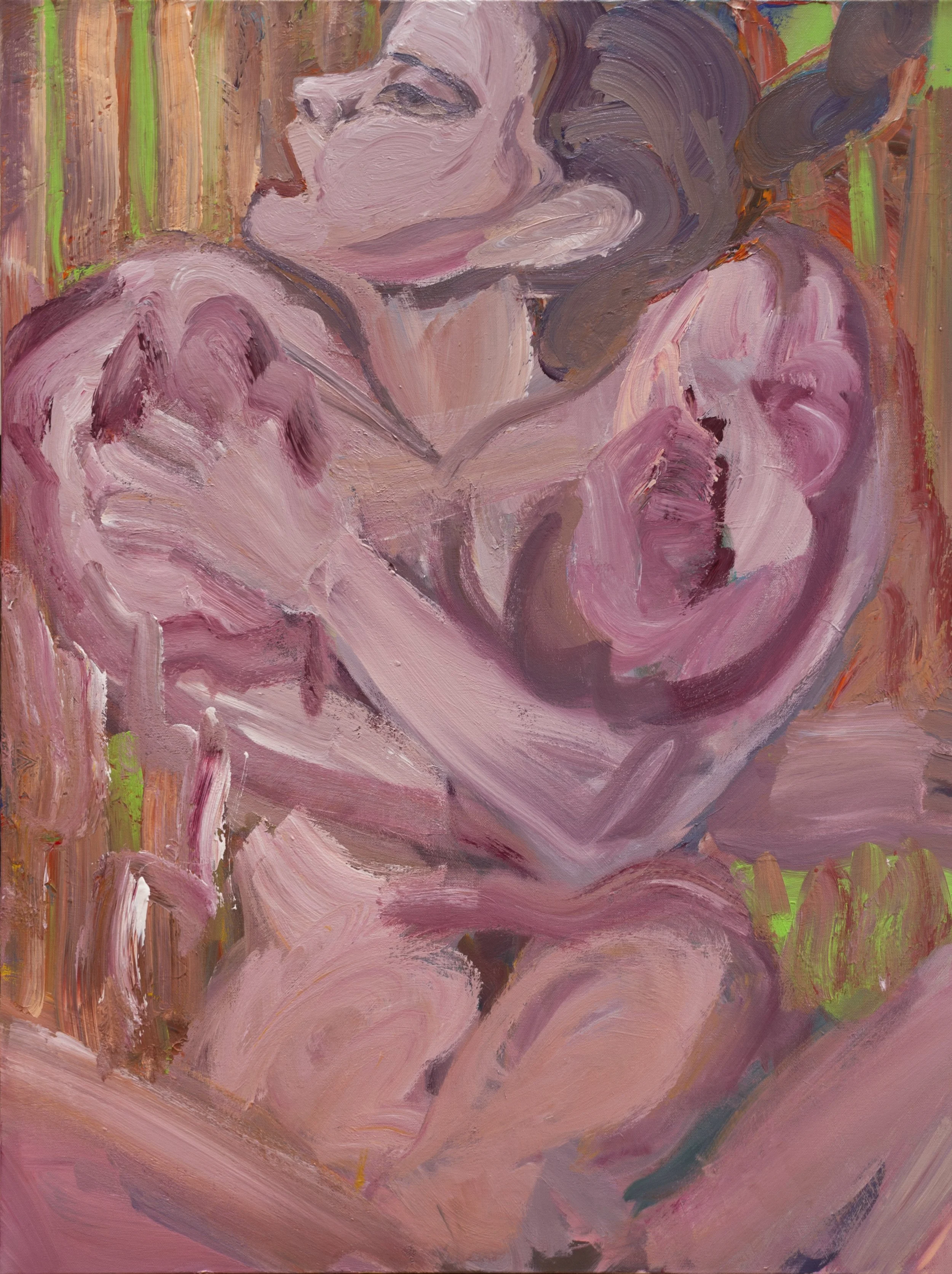 "Beautiful Mud" (2019). Medium: Acrylic (paint) on canvas. Dimensions: 40 x 30 inches.