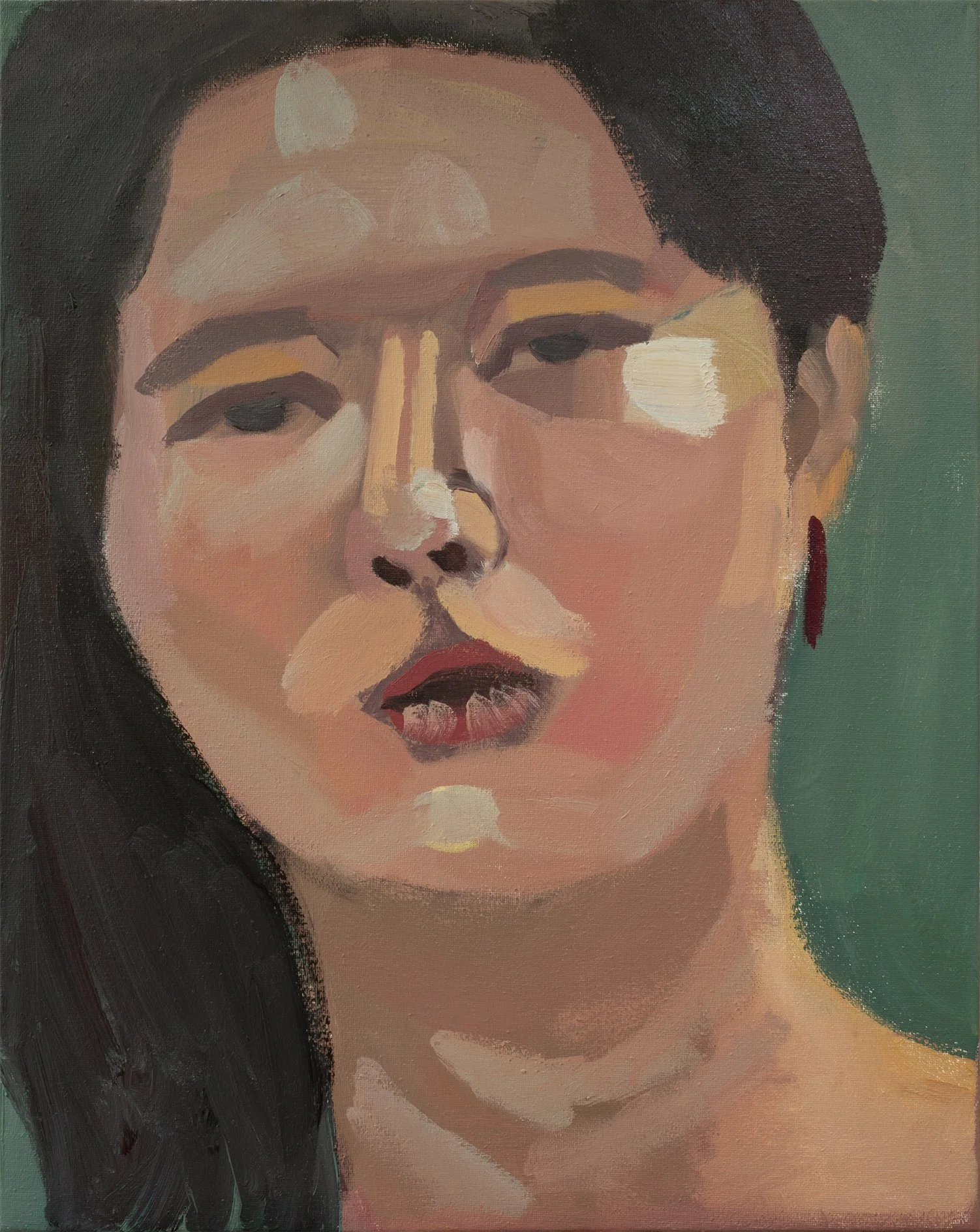 "P051" (2021). Medium: Acrylic (paint) on canvas. Dimensions: 12 x 16 inches.