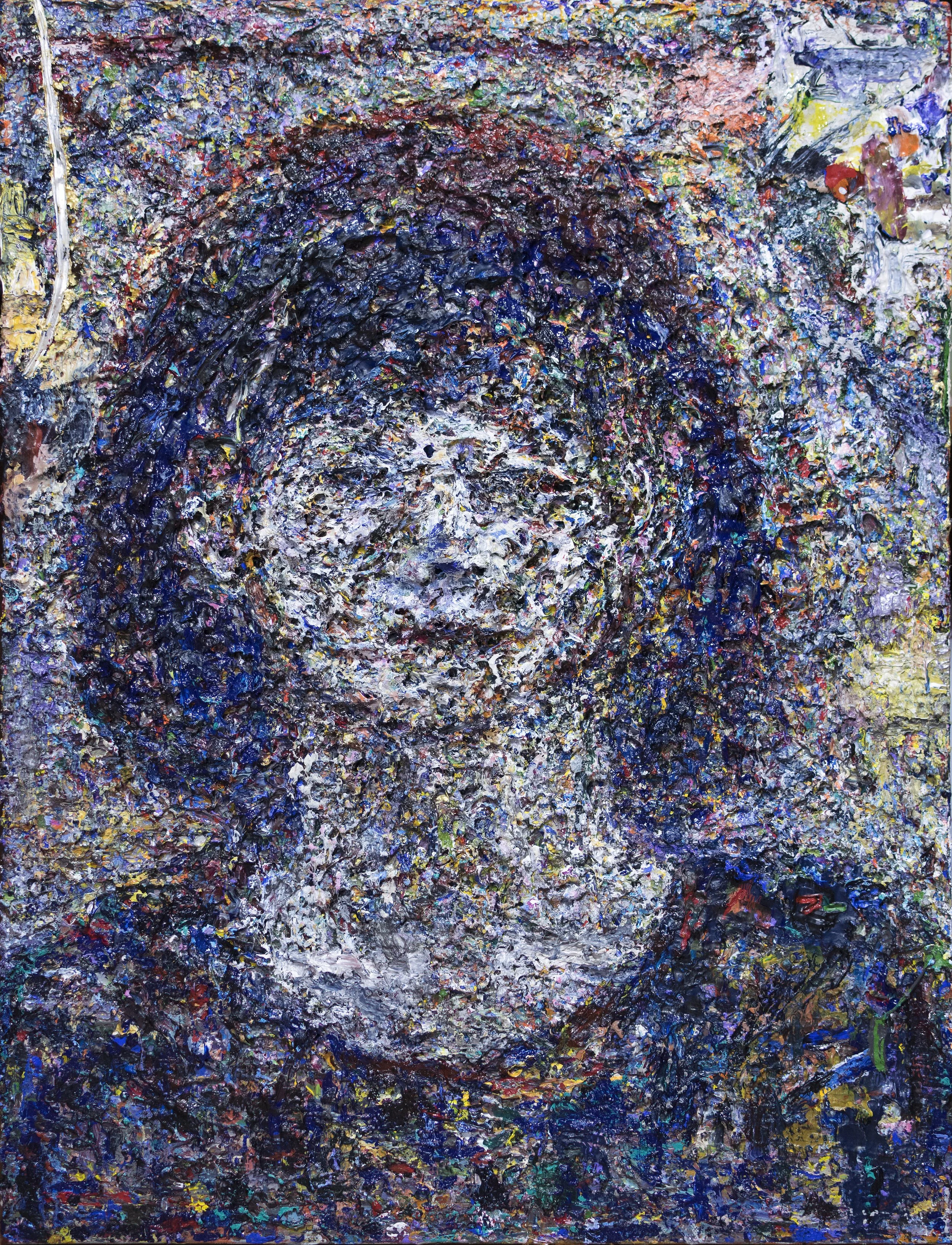 "Rita Simonova" (2015). Medium: Acrylic on Canvas. Dimensions: (approximately) 26 x 22 inches.