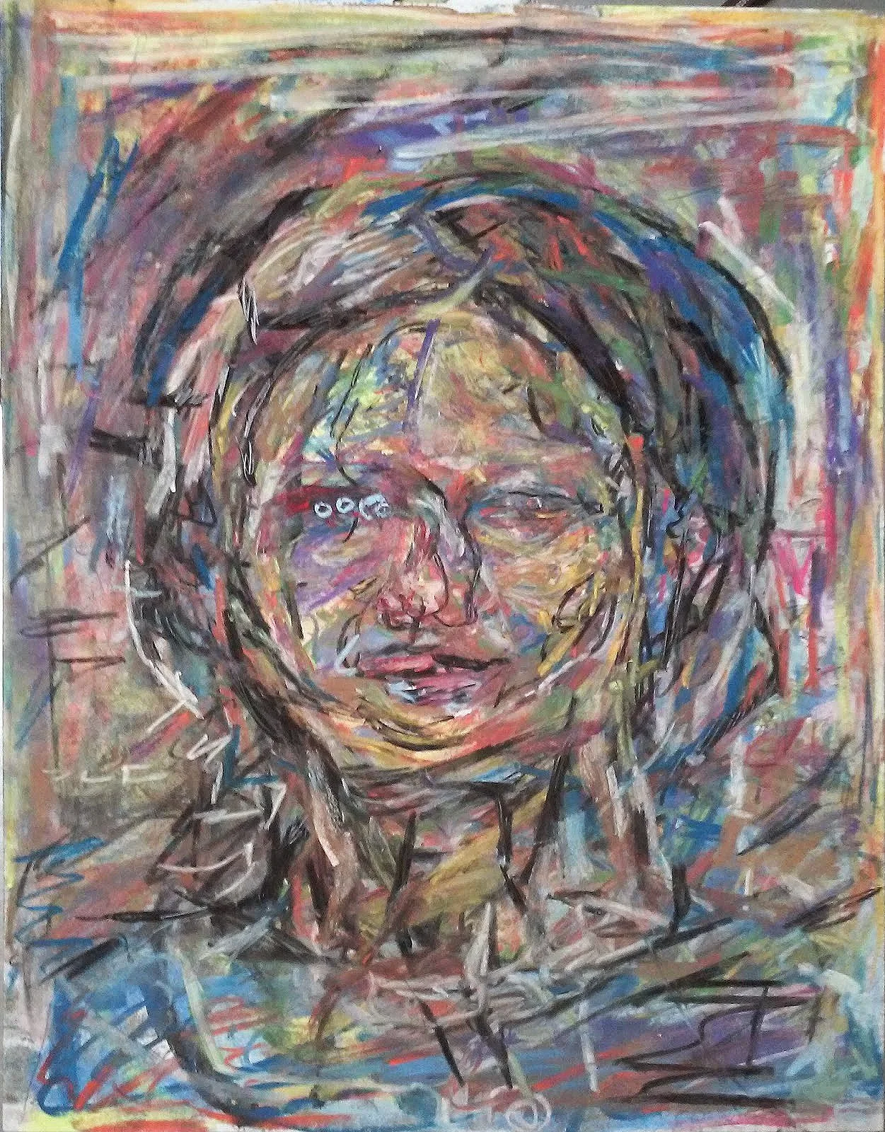 (Original Title Unknown) "Hospital Drawing X05" (2014). Medium: Pastel on paper. Dimensions: (approximately) 9 x 12 inches.