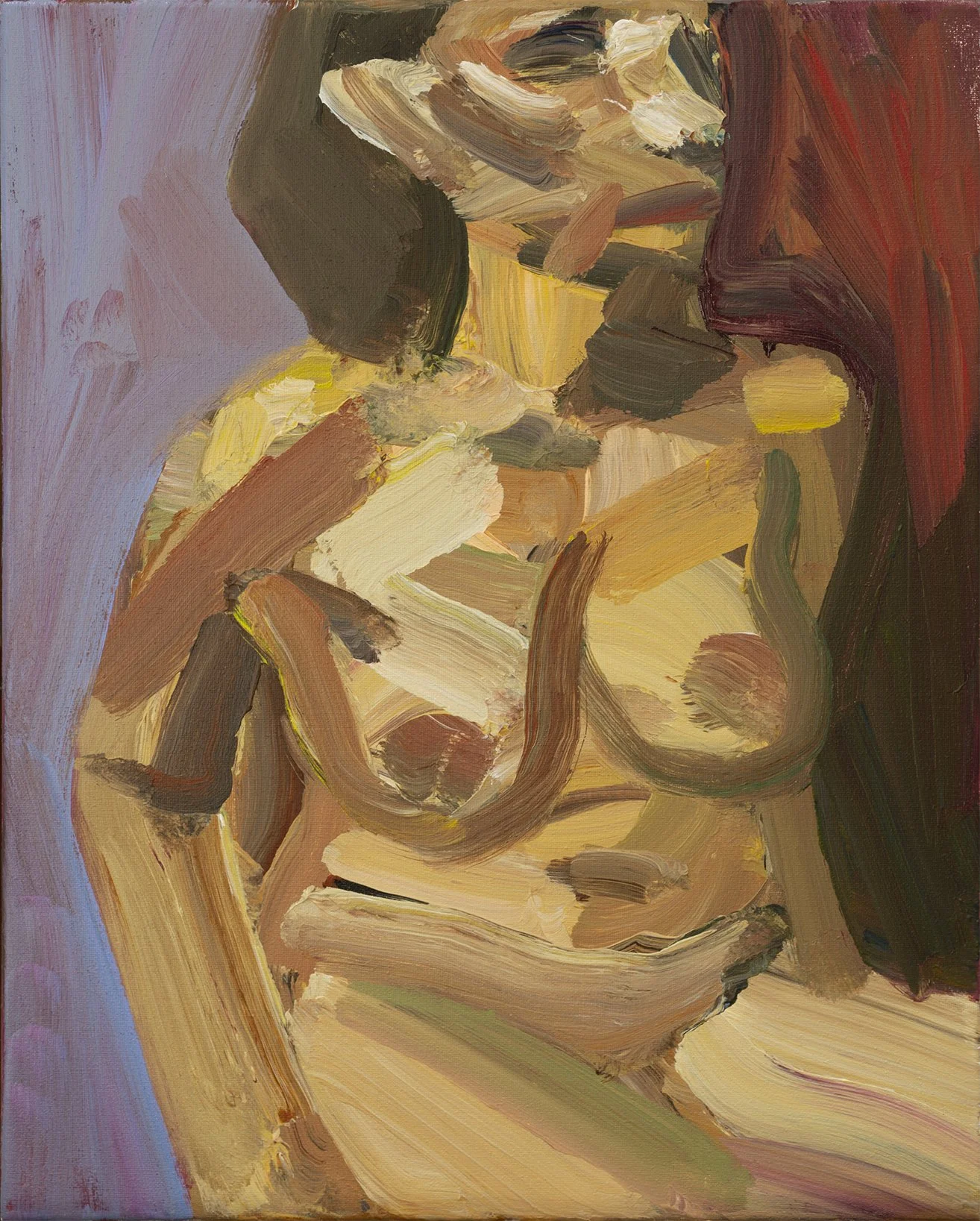 "P017" (2021). Medium: Acrylic (paint) on canvas. Dimensions: 12 x 16 inches.