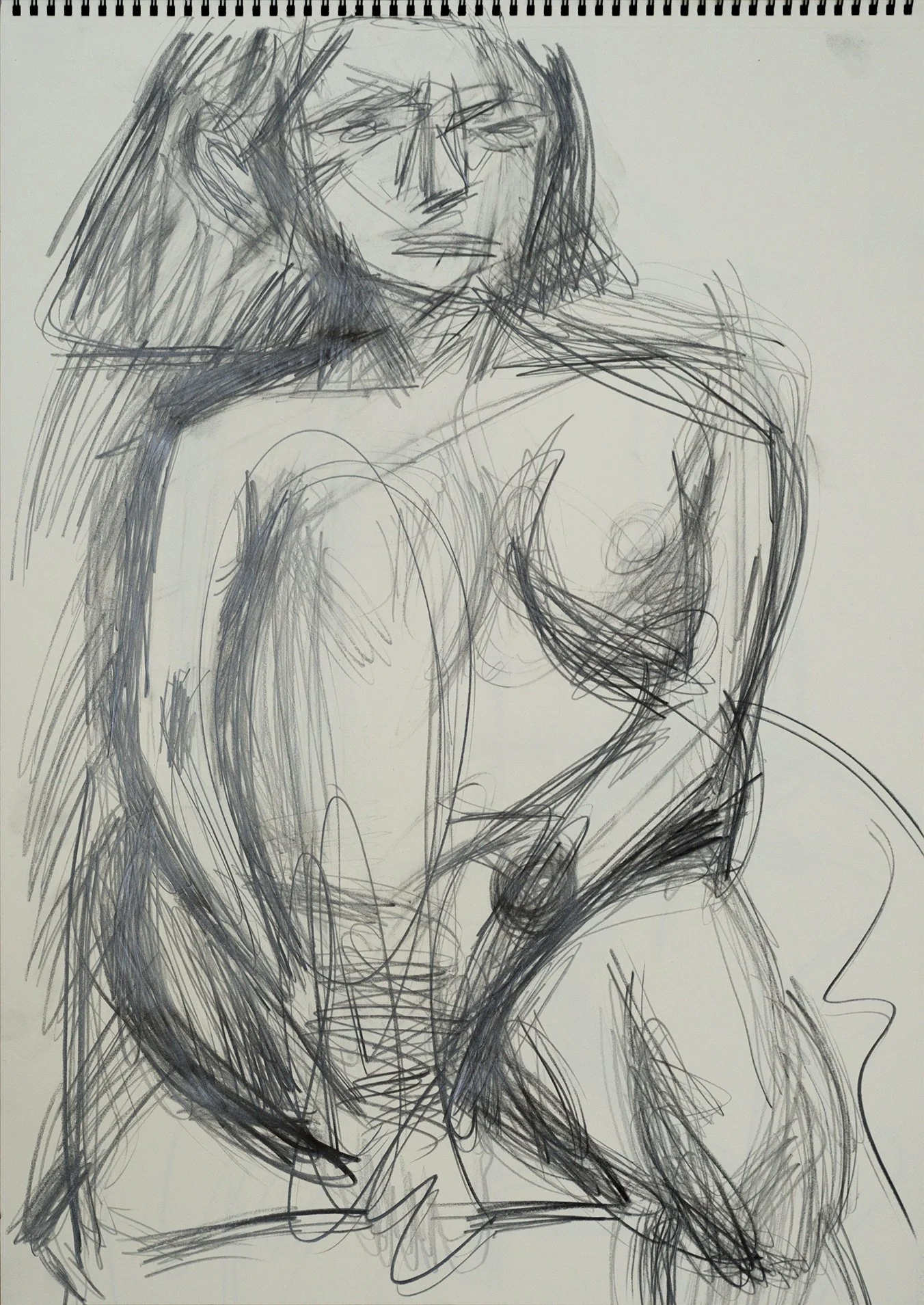 "D025" (2021). Medium: Pencil on paper. Dimensions: 24 x 18 inches.