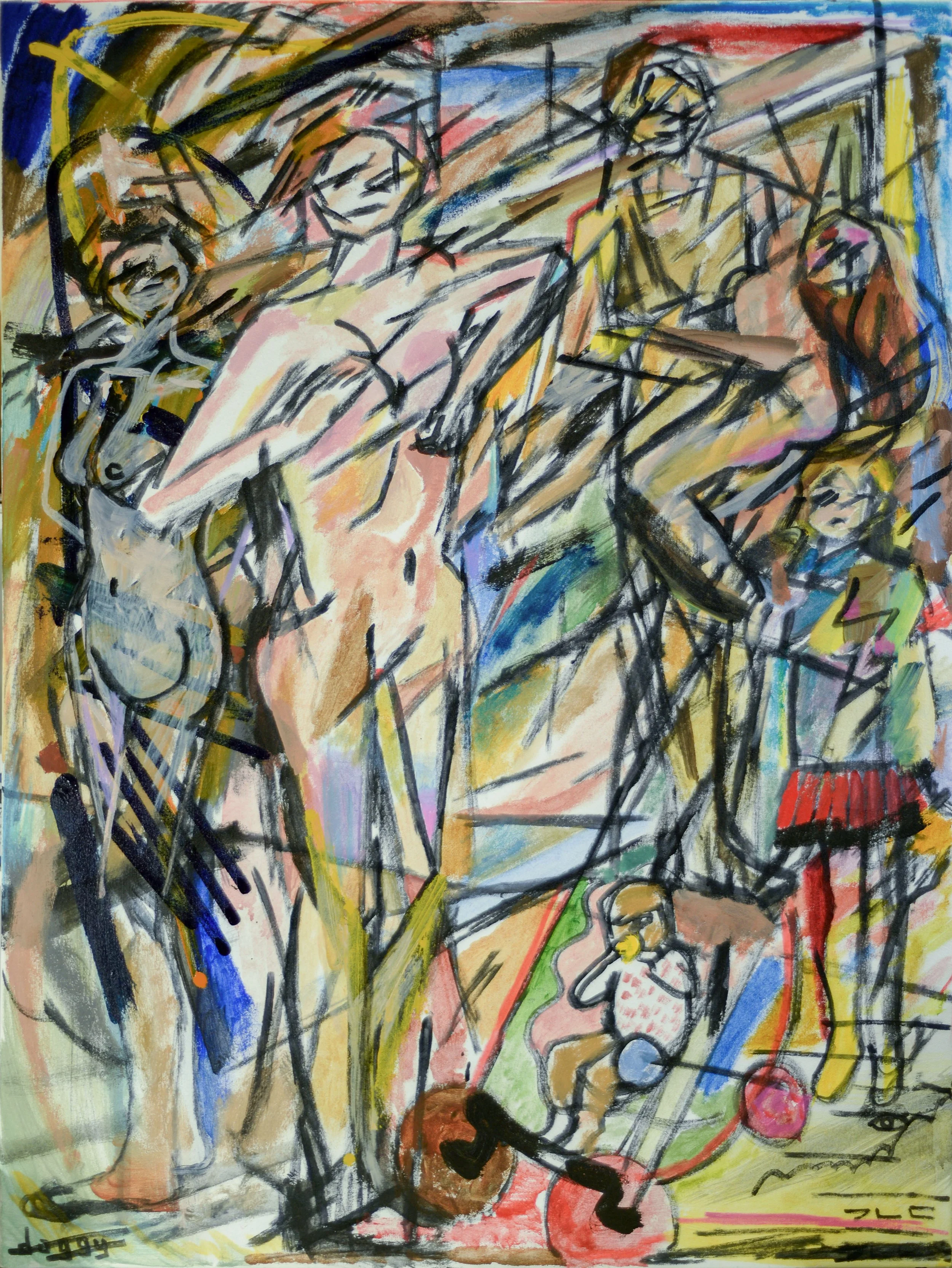 "Ideal Passionate Space" (2016). Medium: Acrylic (paint) on canvas. Dimensions: 30 x 40 inches.