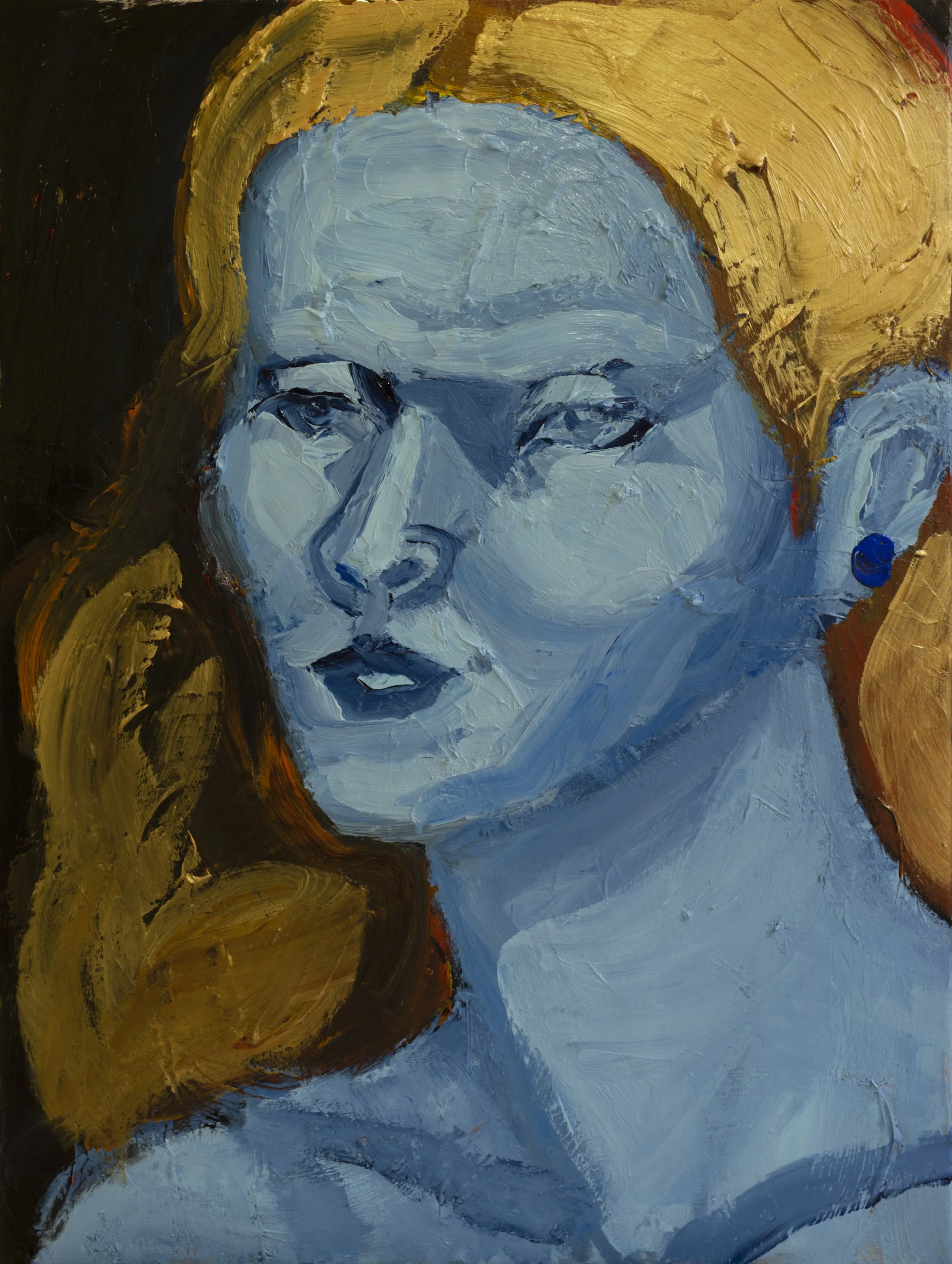 "Iseult" (2020). Medium: Acrylic (paint) on canvas. Dimensions: 30 x 40 inches.