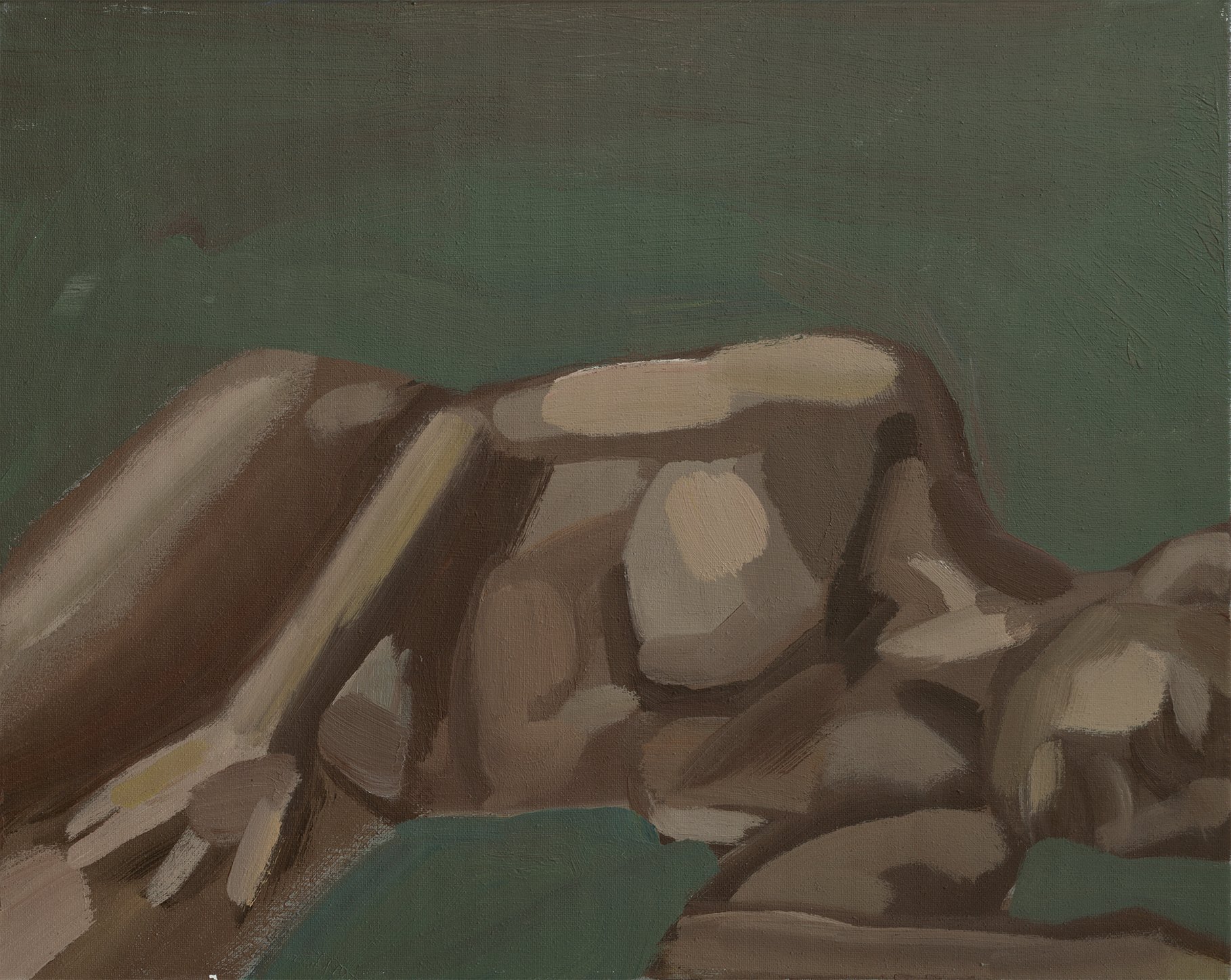 "P034" (2021). Medium: Acrylic (paint) on canvas. Dimensions: 12 x 16 inches.