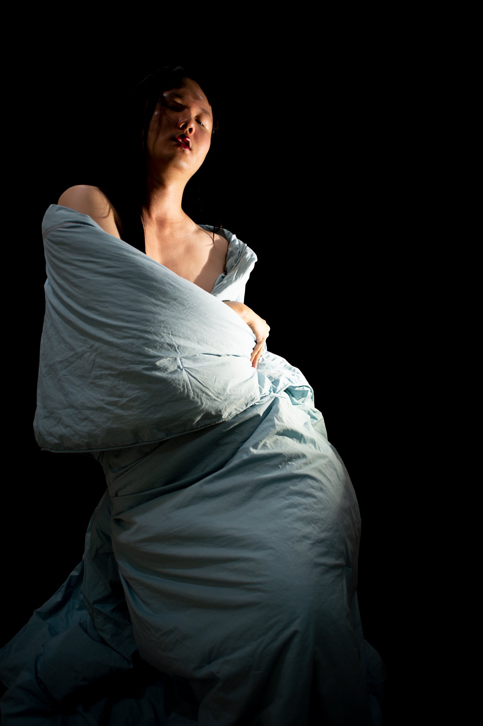 "Gender Fluid Mimetic Fantasy 020" or "Blue Dress" Taken by Chunbum Park (2021). Medium: Digital Photography. Dimensions: Variable.