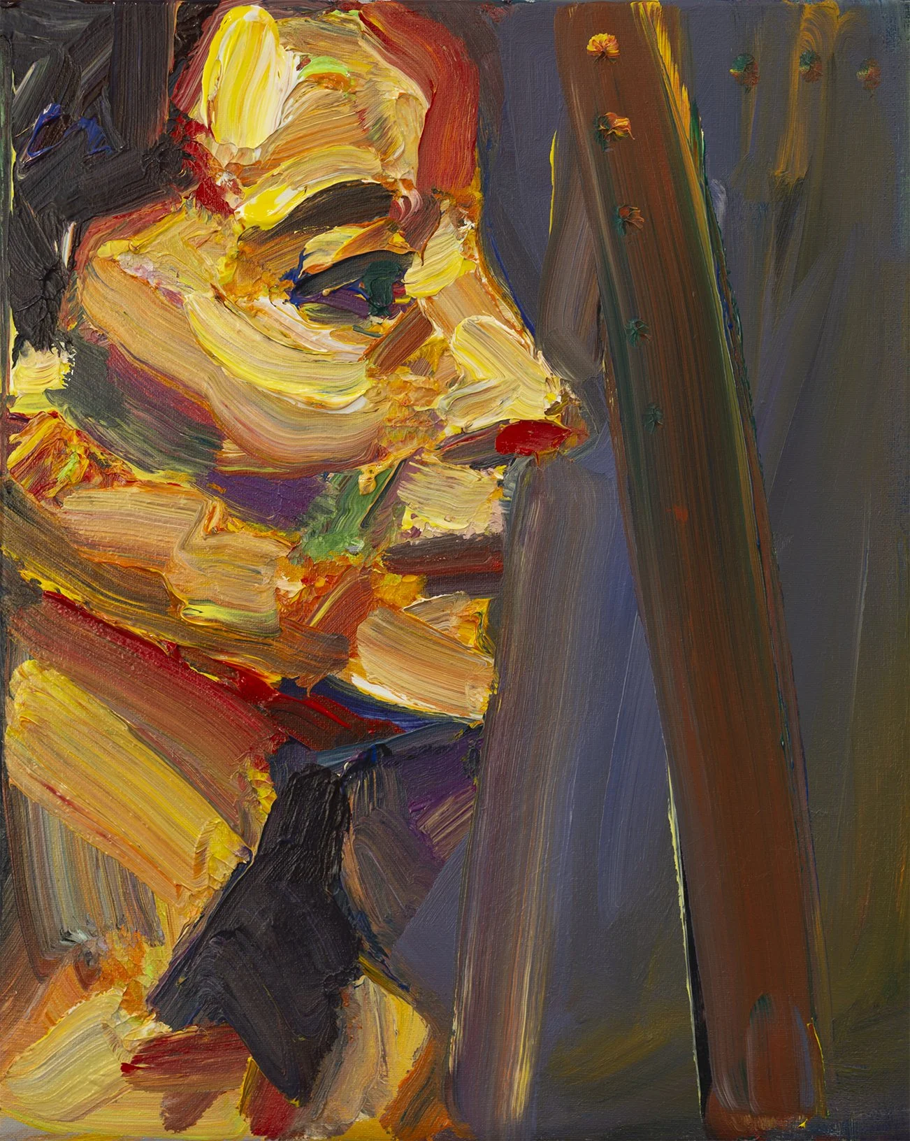 "P023" (2021). Medium: Acrylic (paint) on canvas. Dimensions: 12 x 16 inches.