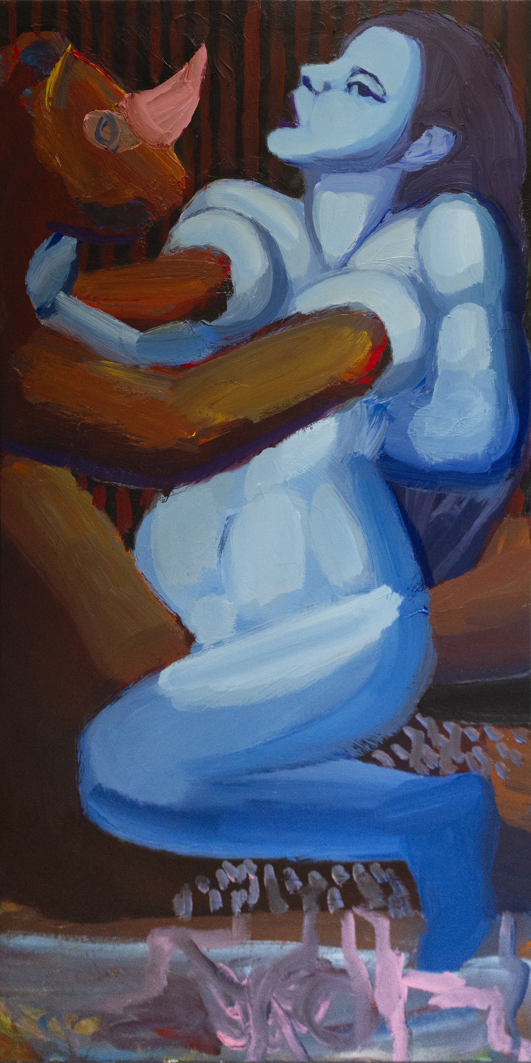 "They Don't Bear" (2019). Medium: Acrylic (paint) on canvas. Dimensions: 24 x 48 inches.