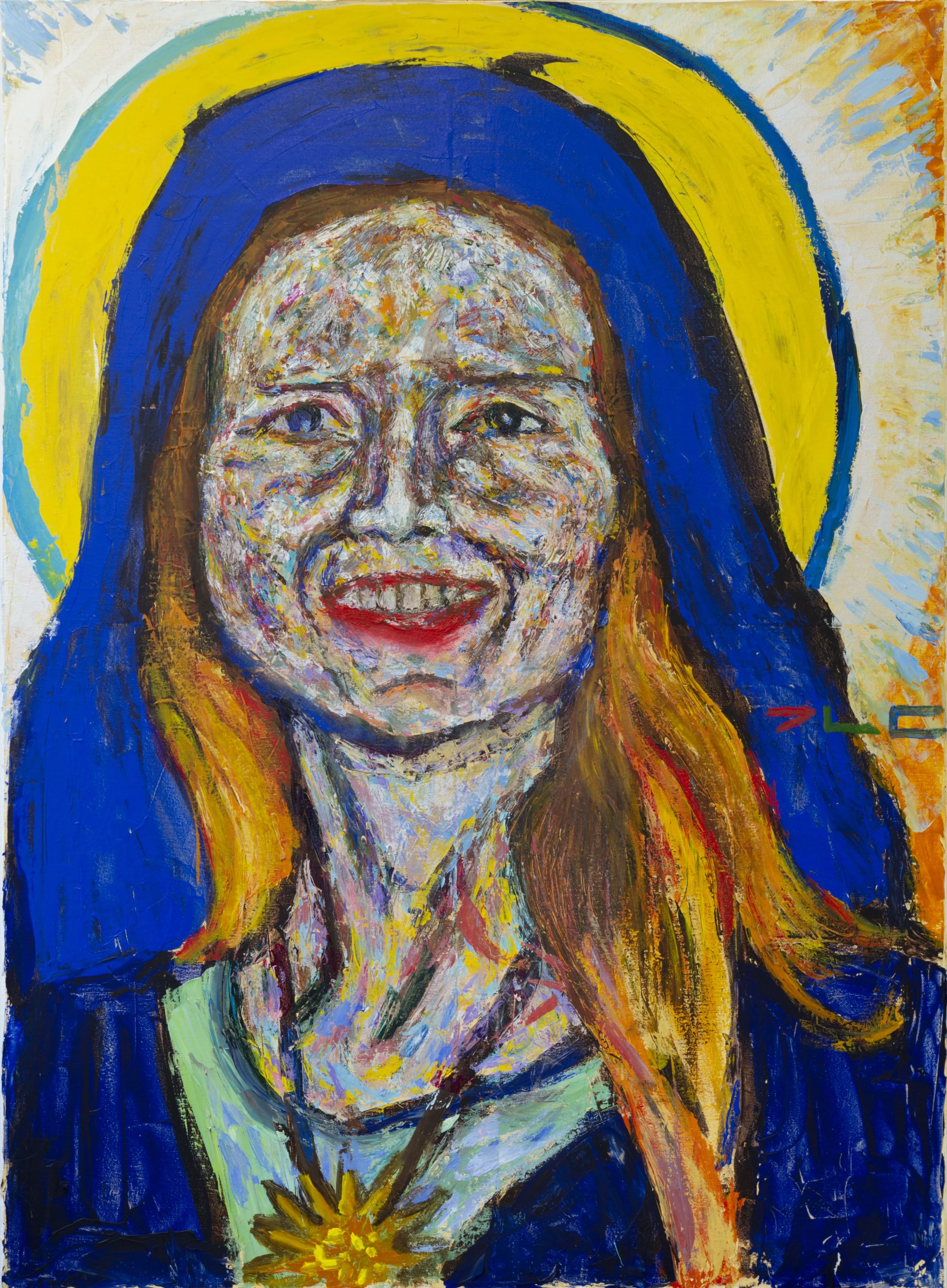 "Madonna" (2020). Medium: Acrylic (paint) on canvas. Dimensions: 30 x 40 inches.