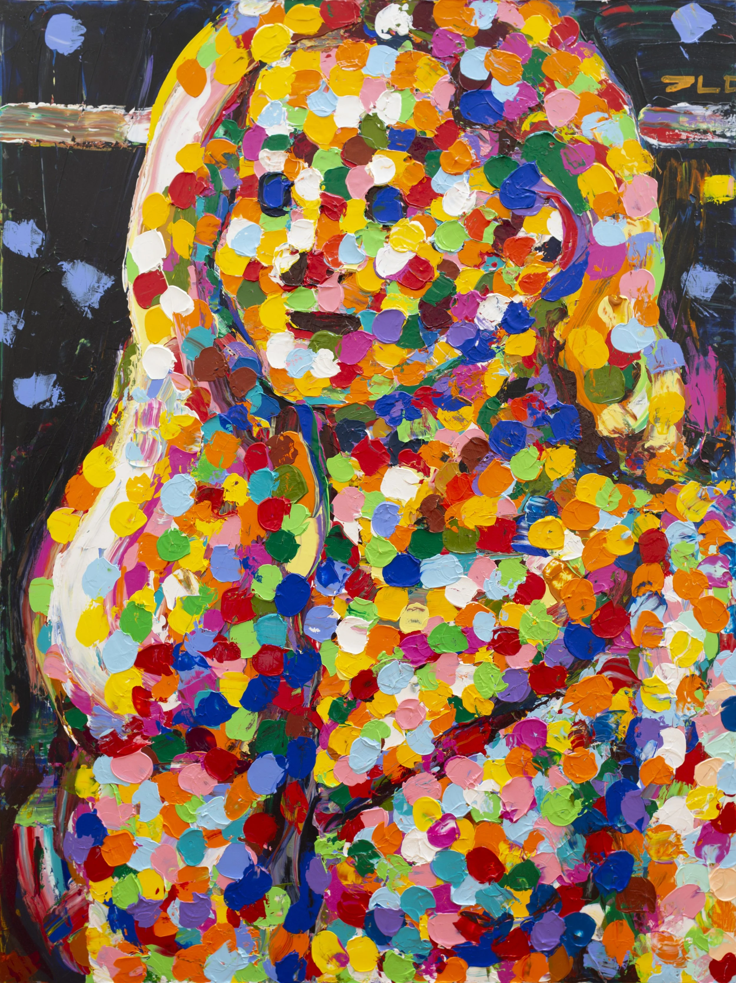 "Emily I" (2021). Medium: Acrylic (paint) on canvas. Dimensions: 48 x 36 inches.