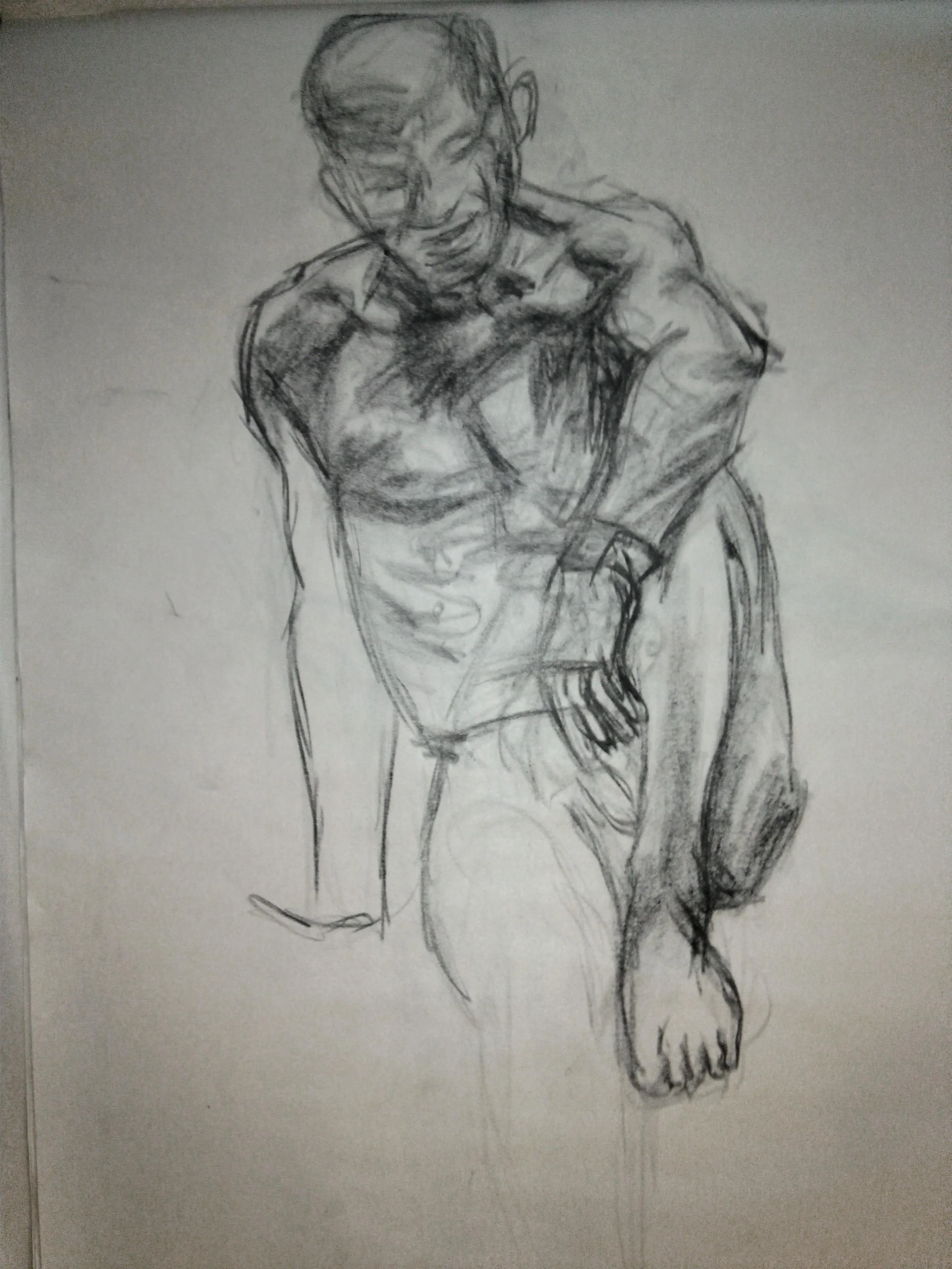 "Summer Foundation Program #9" (2011). Medium: Charcoal on paper. Dimensions: 18 x 24 inches.