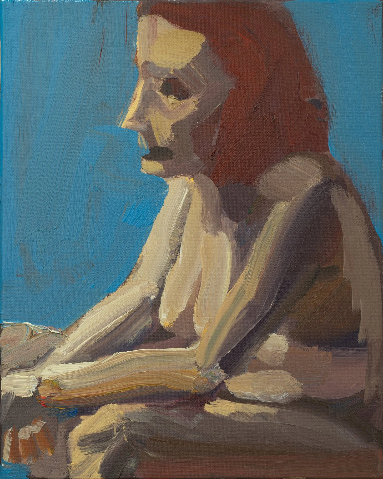 "P050" (2021). Medium: Acrylic (paint) on canvas. Dimensions: 12 x 16 inches.