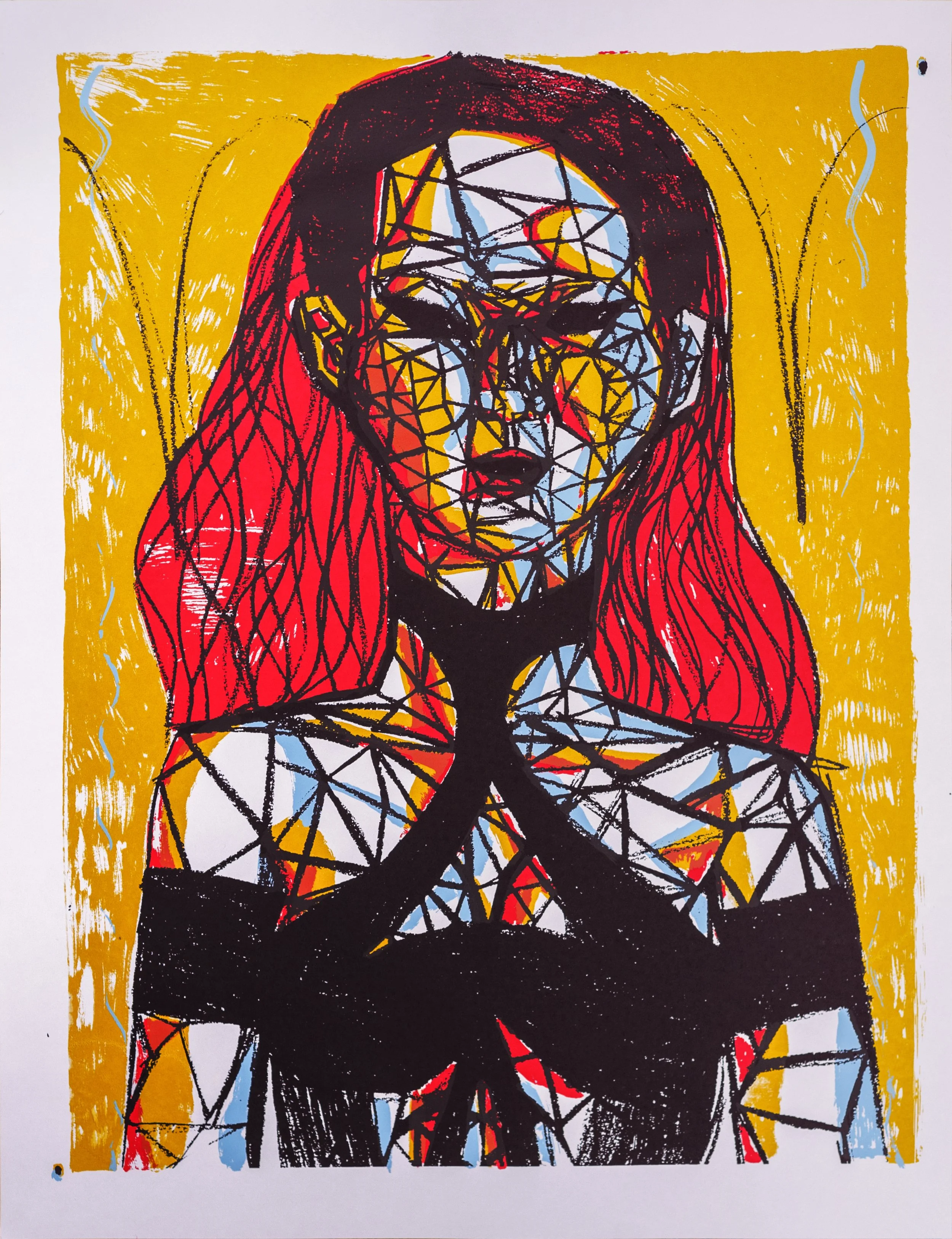 "Valkyrie" (2019). Medium: Silkscreen print on paper. Dimensions: 26 x 20 inches.
