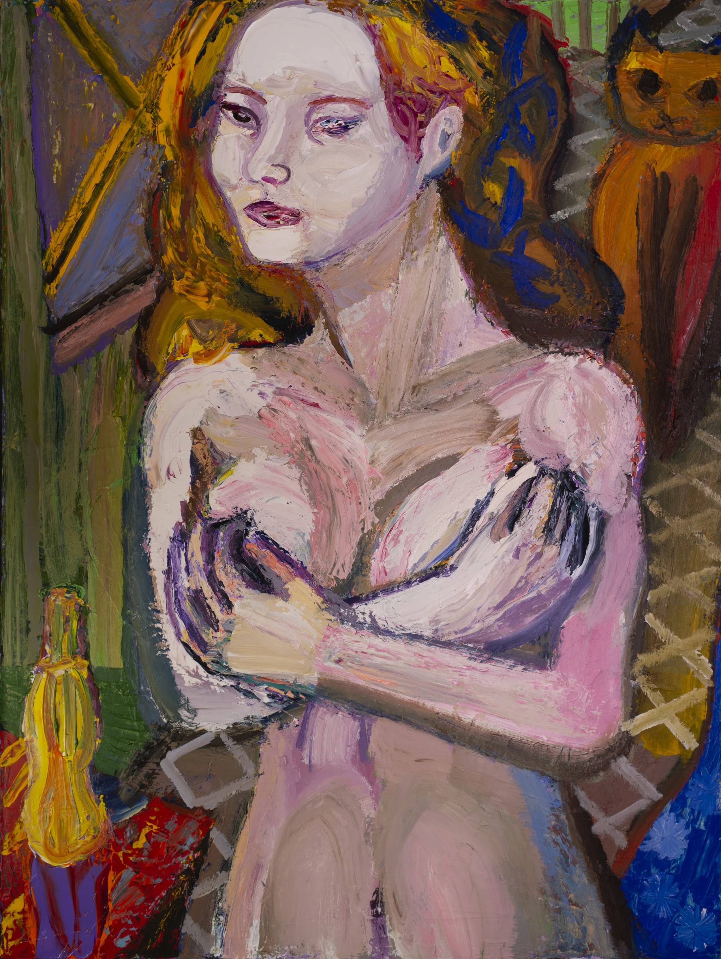 "Destanie" (2019). Medium: Acrylic (paint) on canvas. Dimensions: 36 x 48 inches.