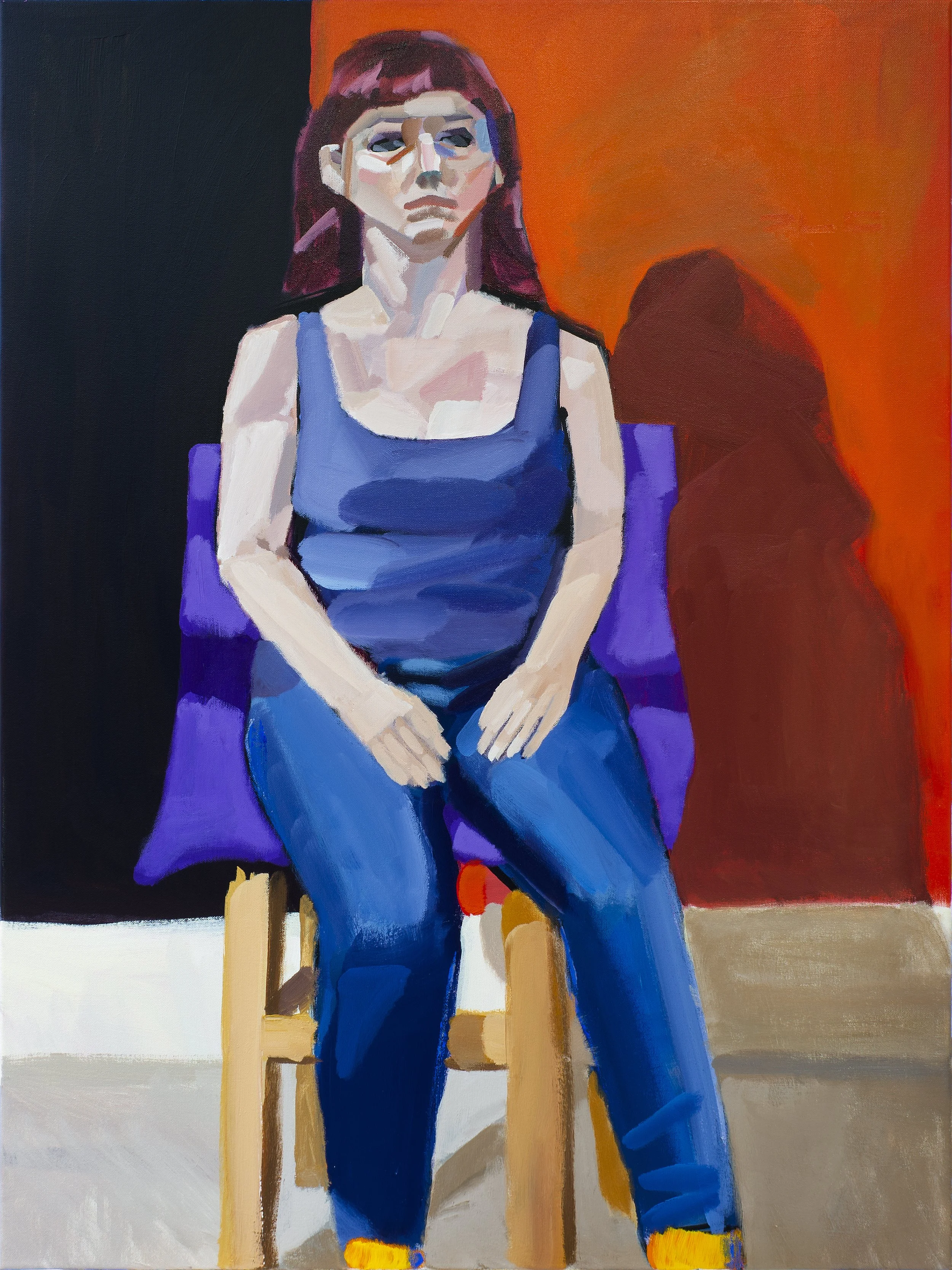 "Kendra I" (2018). Medium: Acrylic (paint) on canvas. Dimensions: 40 x 30 inches.
