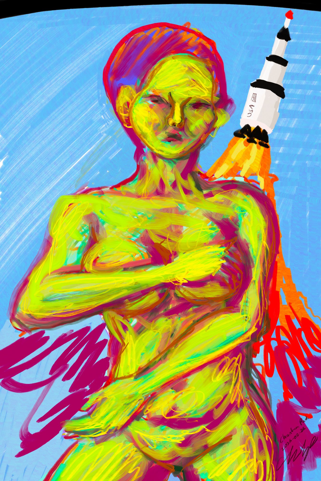 2026 Modern Woman of The Space Age Digital Painting.jpg