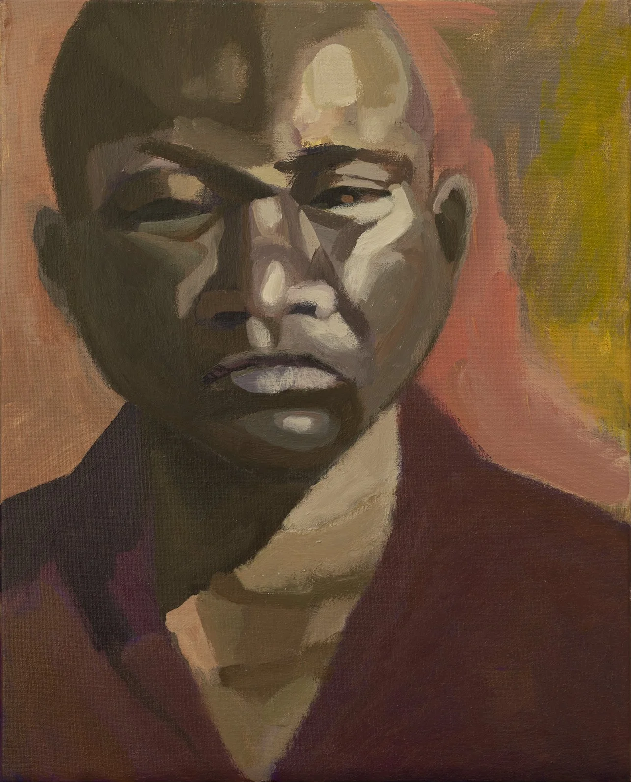"P009" (2021). Medium: Acrylic (paint) on canvas. Dimensions: 12 x 16 inches.