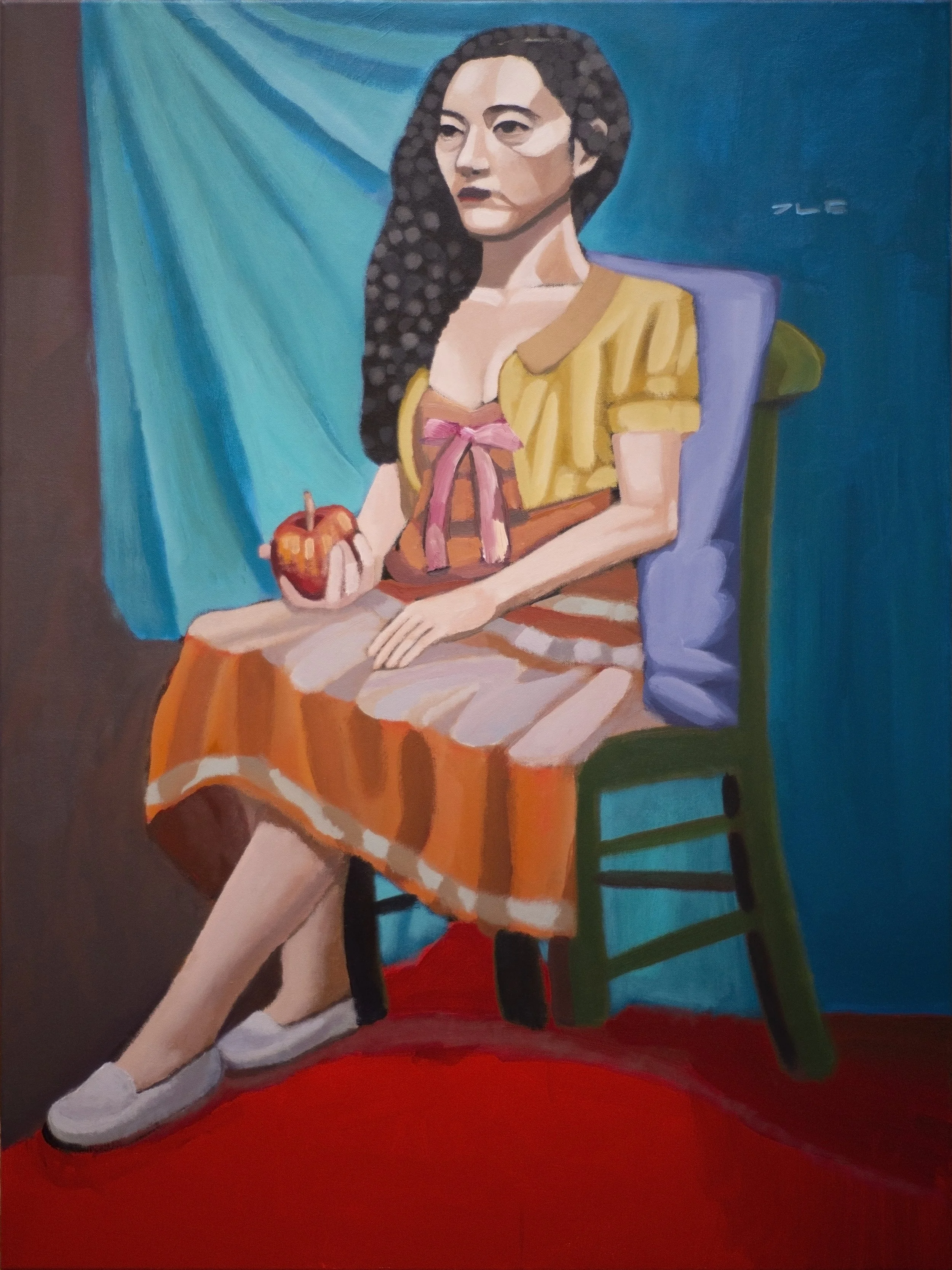 "Ariella" (2018). Medium: Acrylic (paint) on canvas. Dimensions: 40 x 30 inches.
