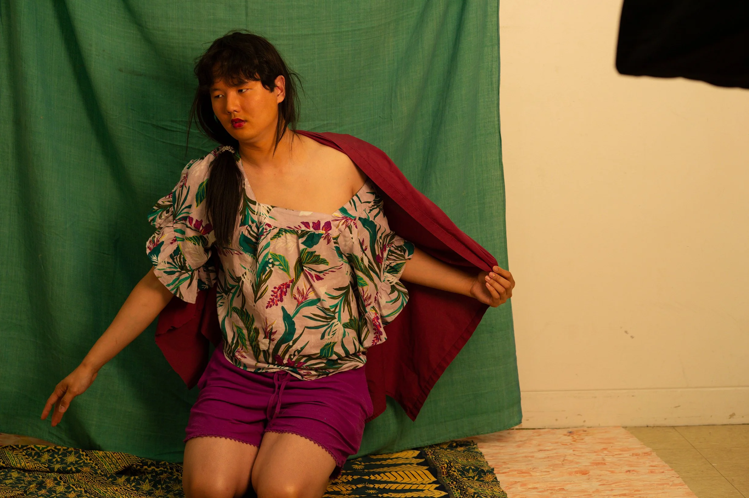 "Gender Fluid Mimetic Fantasy 016" or "Combing Ritual" Taken by Haley Indorato (2021). Medium: Digital Photography. Dimensions: Variable.
