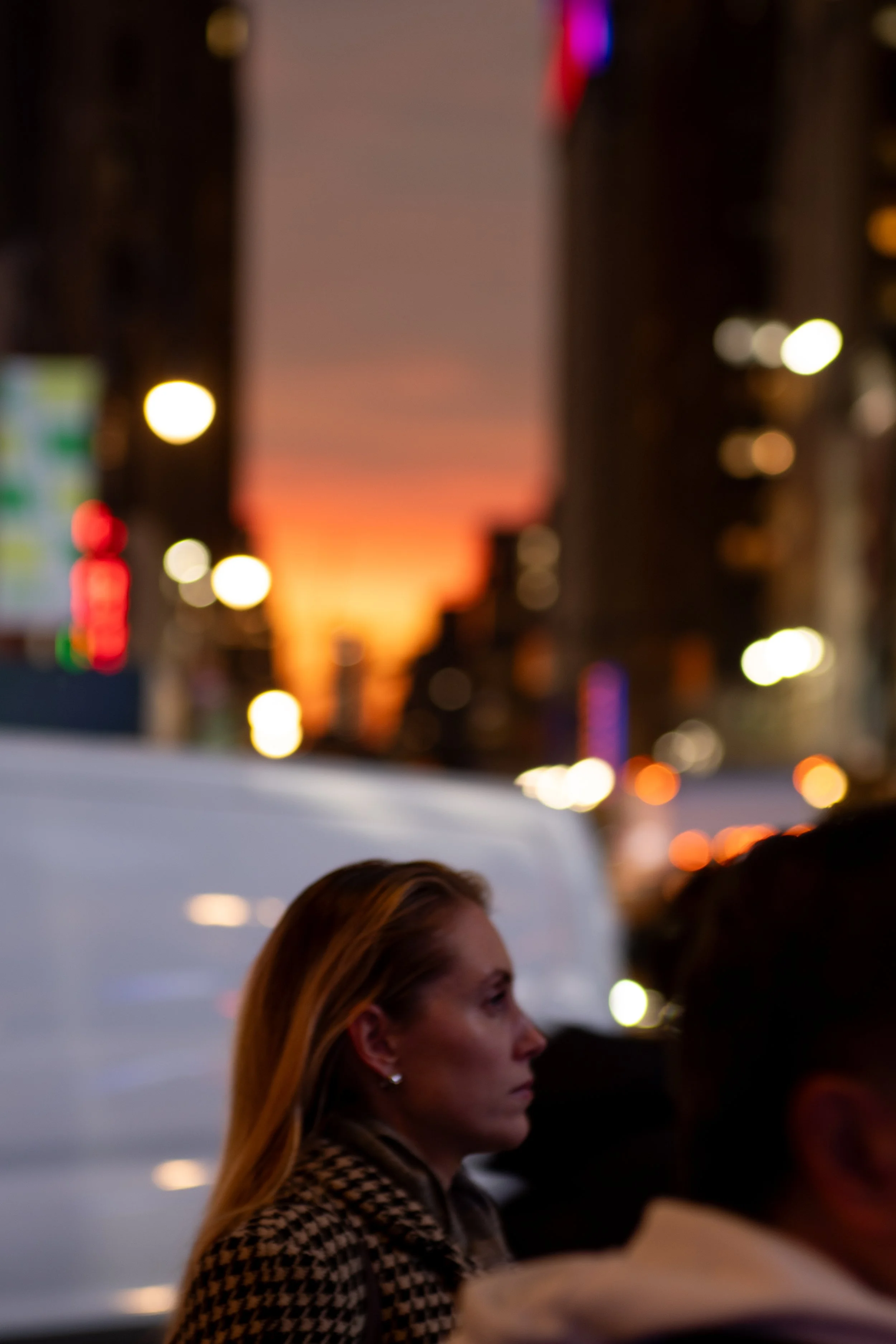 (Original title unknown) "Sunset in Manhattan" (2025). Medium: Digital Photography. Dimensions: Variable.