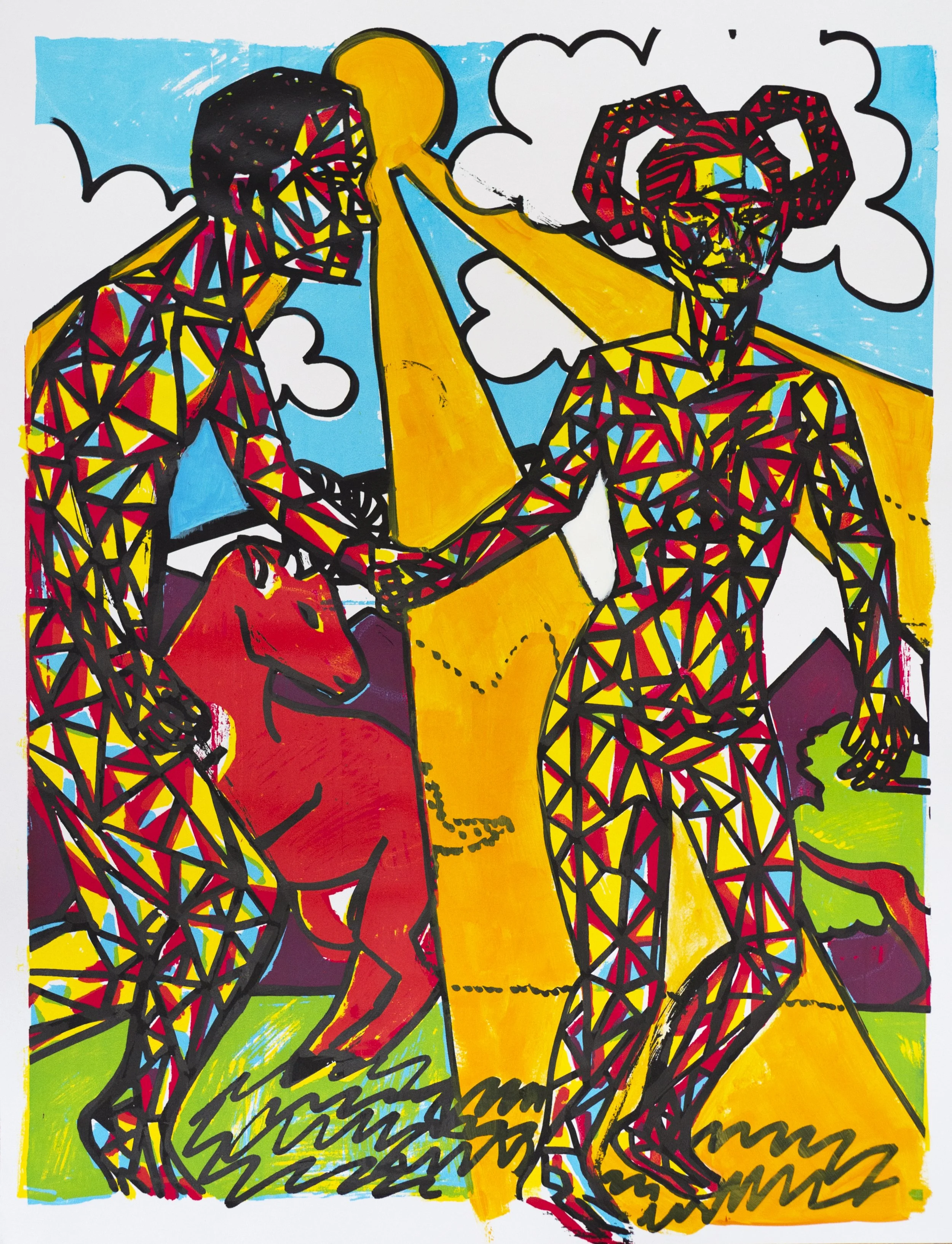 "Africa" (2019). Medium: Silkscreen print on paper. Dimensions: 26 x 20 inches.