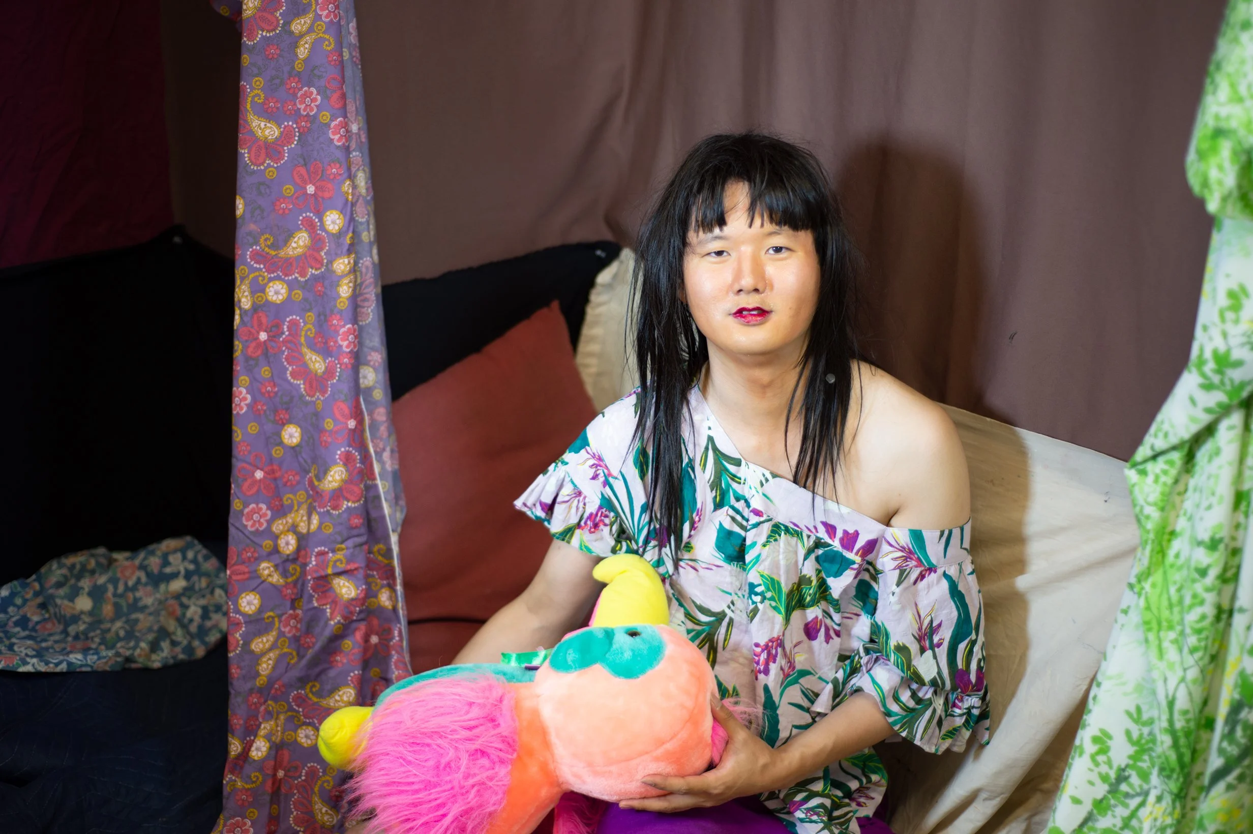 "Gender Fluid Mimetic Fantasy 013" or "I Am Fluffy" Taken by Haley Indorato (2021). Medium: Digital Photography. Dimensions: Variable.