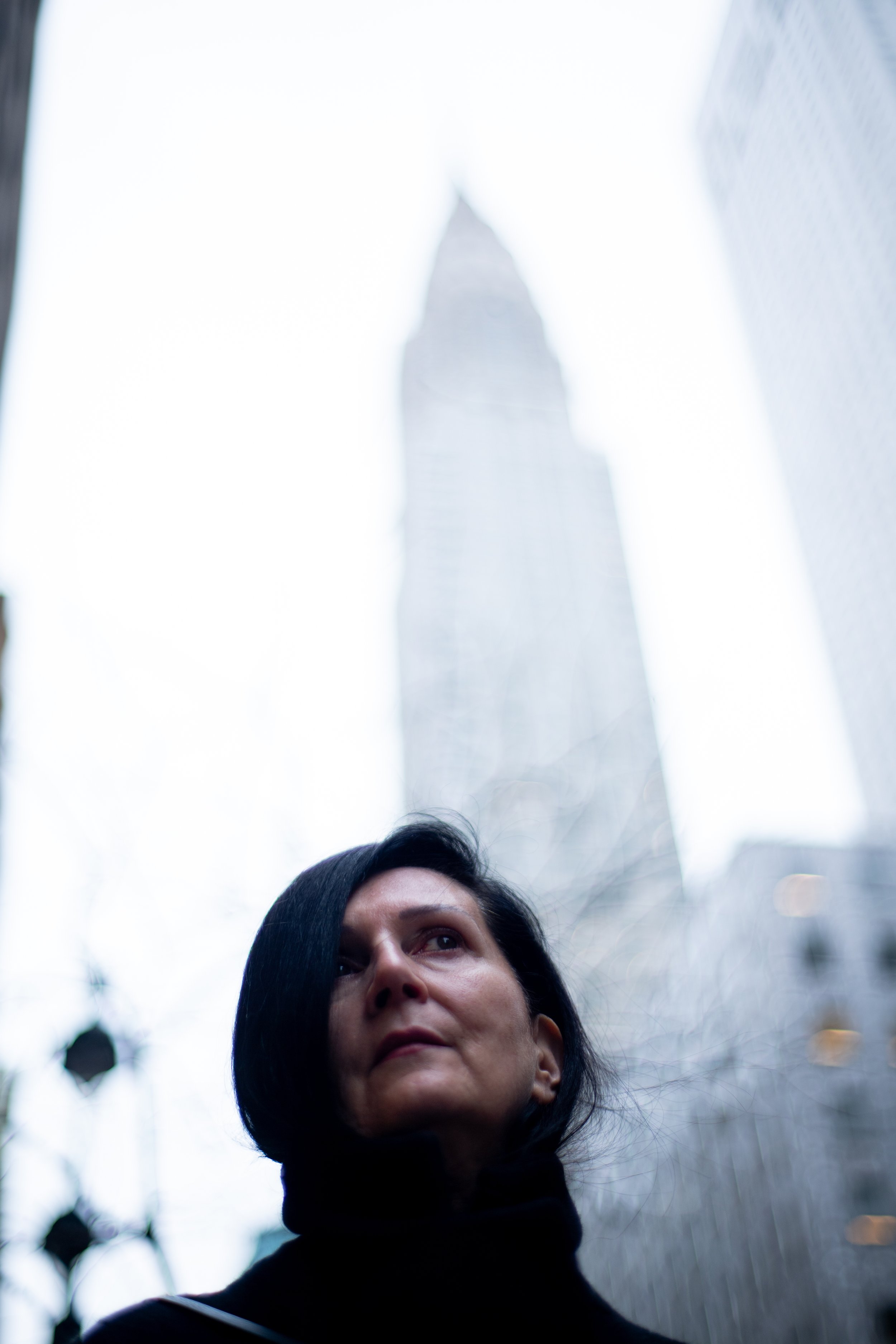 (Original title unknown) "The Artist and the City" (2024). Medium: Digital Photography. Dimensions: Variable.
