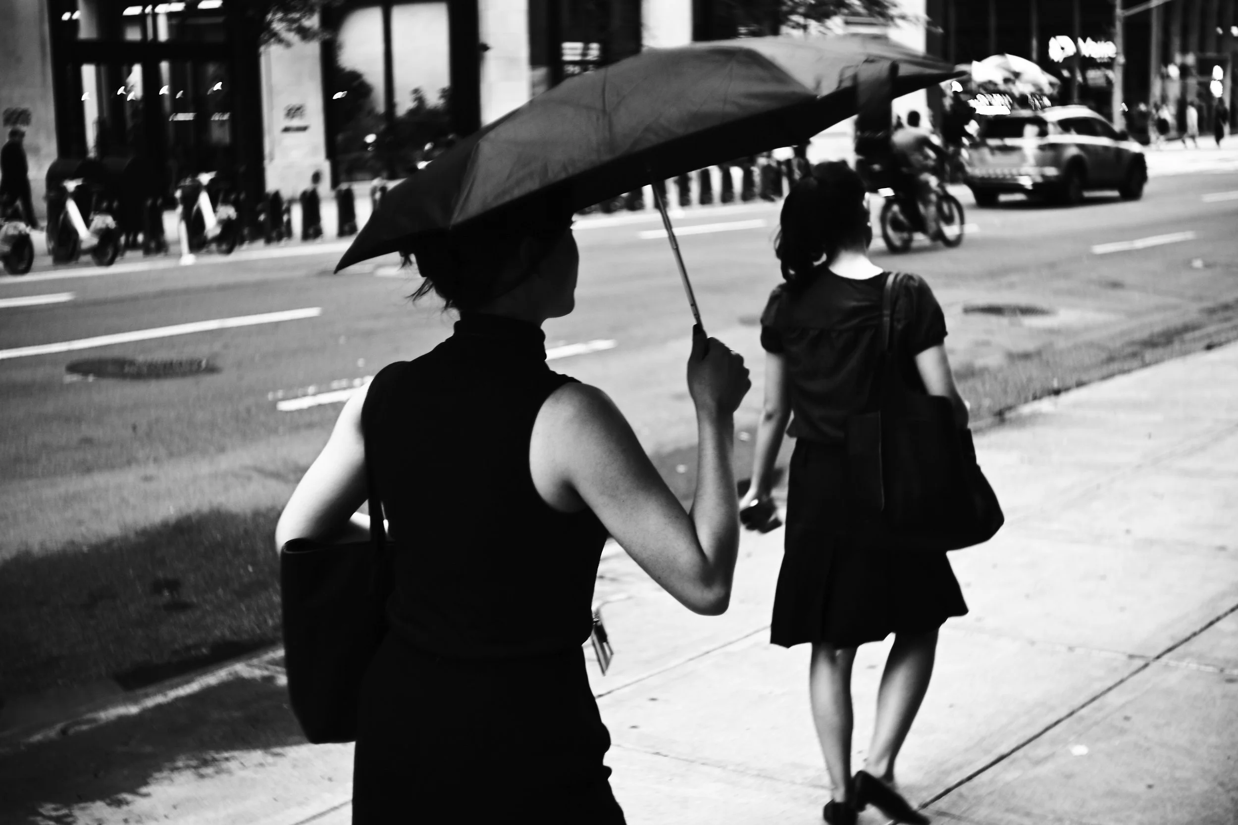 (Original title unknown) "Umbrella Dance" (2025). Medium: Digital Photography. Dimensions: Variable.
