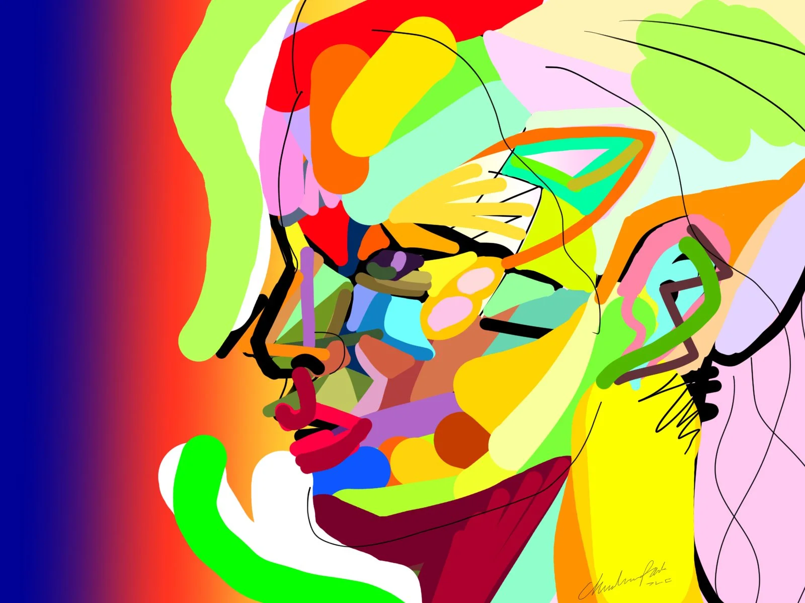 "Abstract Painting 01" (2021). Medium: Digital Illustration. Dimensions: Variable.