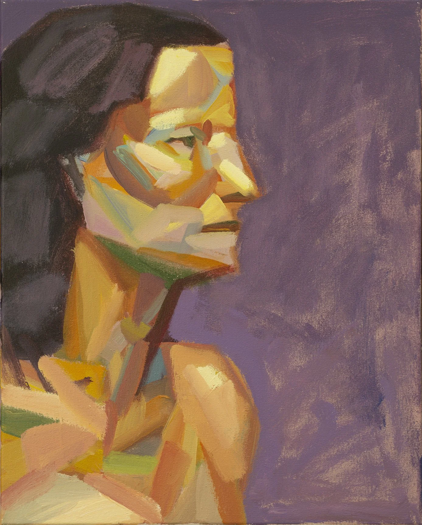 "P026" (2021). Medium: Acrylic (paint) on canvas. Dimensions: 12 x 16 inches.