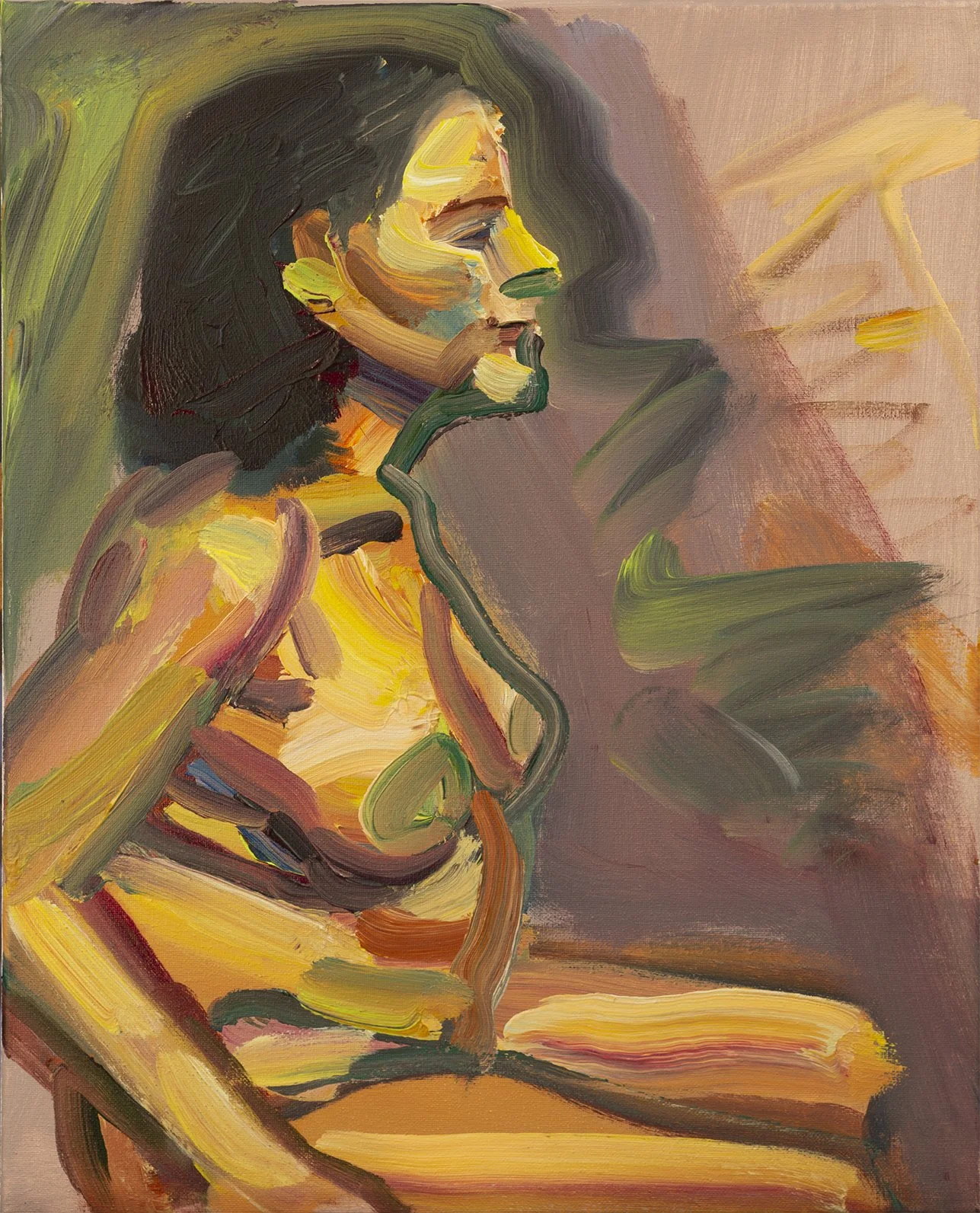 "P020" (2021). Medium: Acrylic (paint) on canvas. Dimensions: 12 x 16 inches.