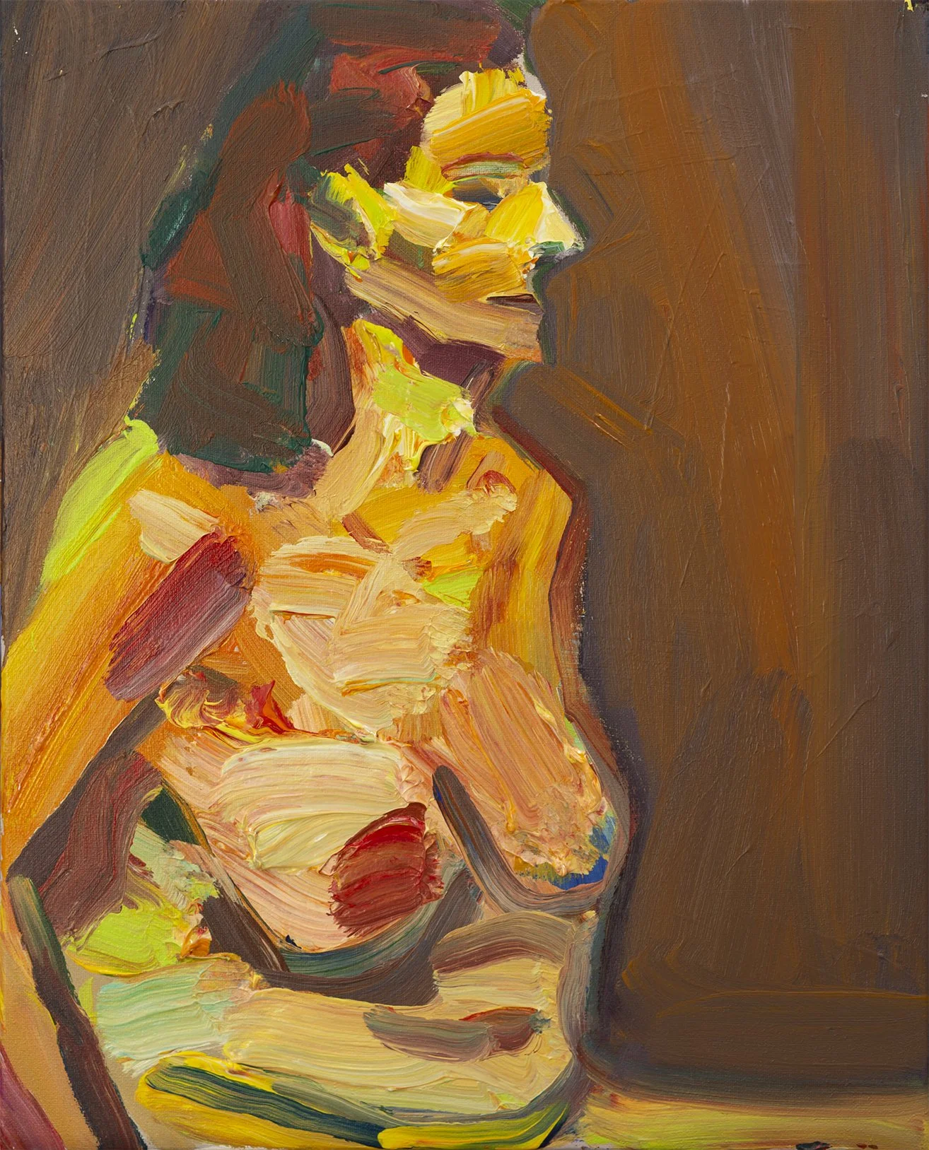 "P022" (2021). Medium: Acrylic (paint) on canvas. Dimensions: 12 x 16 inches.