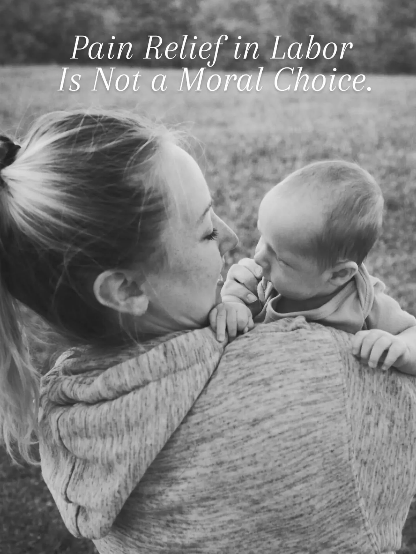 Birth conversations often turn into a debate about pain relief: "natural" versus "medical." 
The better question is: What does each option do, and what tradeoffs come with it?

Every comfort measure, from breathing techniques, wat