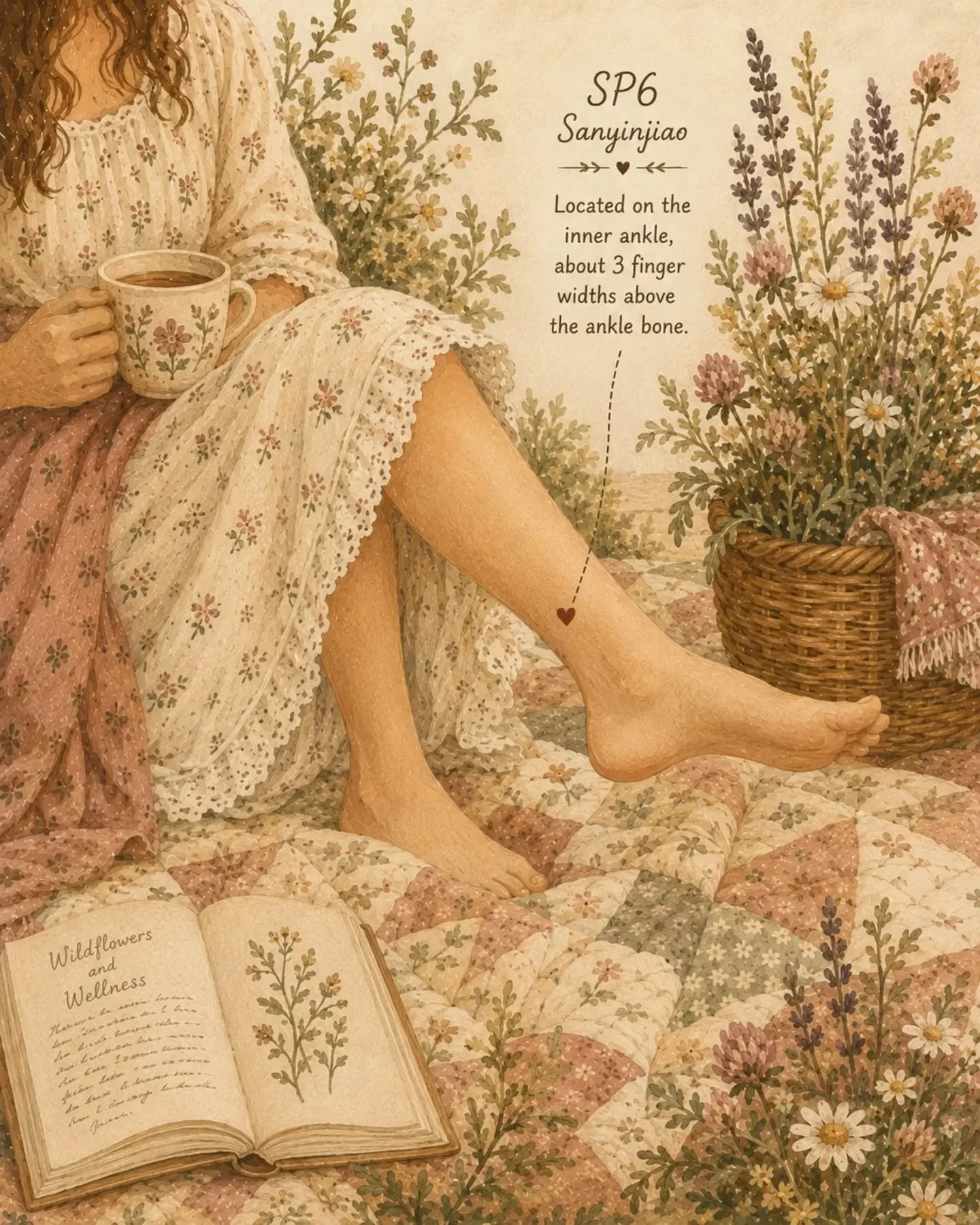 Ask your partner or doula for a strong foot and ankle massage to activate it easily!

***But keep hands off this area before your due window***

What is the SP6 Point and how can it help you close to your due date?

SP6 is an acupressure/acupuncture 