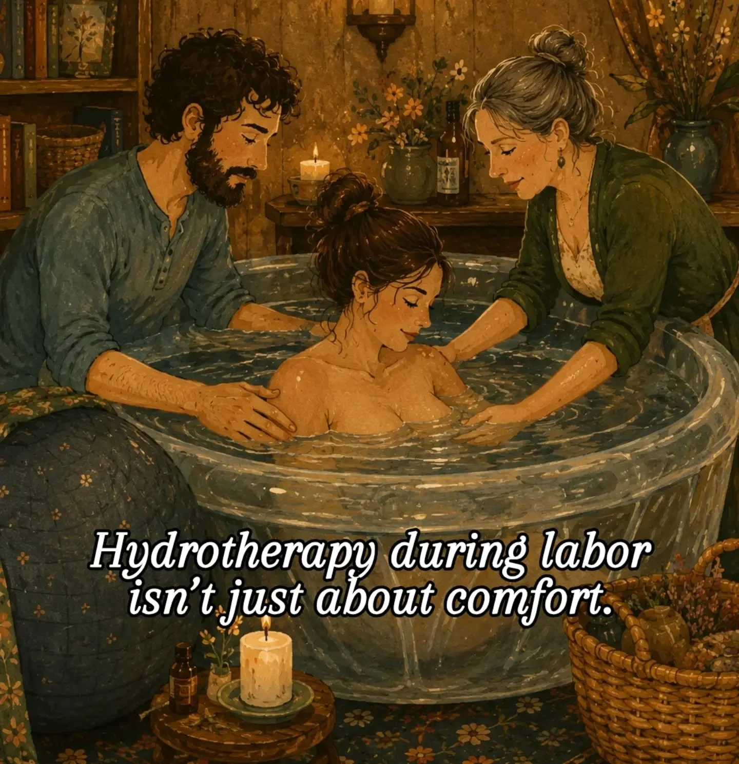 Why does hydrotherapy help with labor pain?

Warm water can be a powerful comfort tool during labor, and there are a few reasons why.

- Promotes relaxation: Warm water can help ease muscle tension and create a calming environment, which may make con