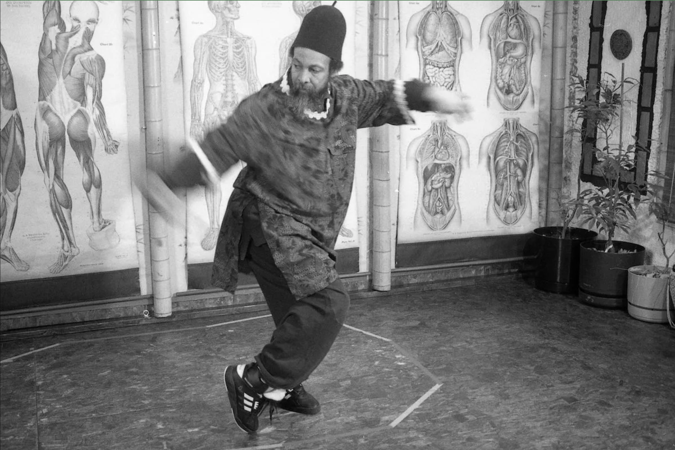 - Still from Milford Graves', "Full Mantis"