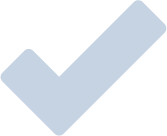 A large, light gray check mark on a black background.